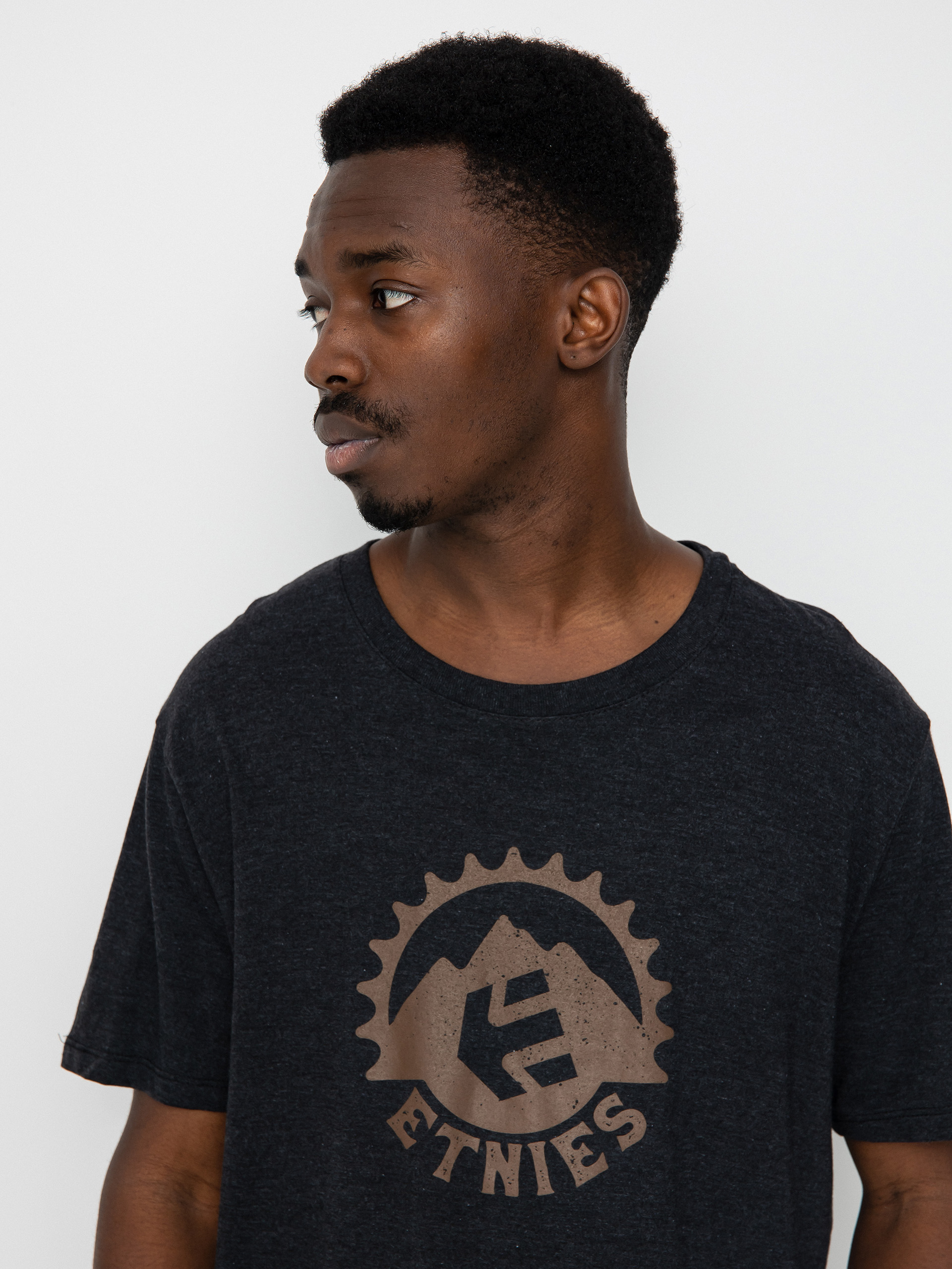 T-shirt Etnies Spoke Tech (black/brown)