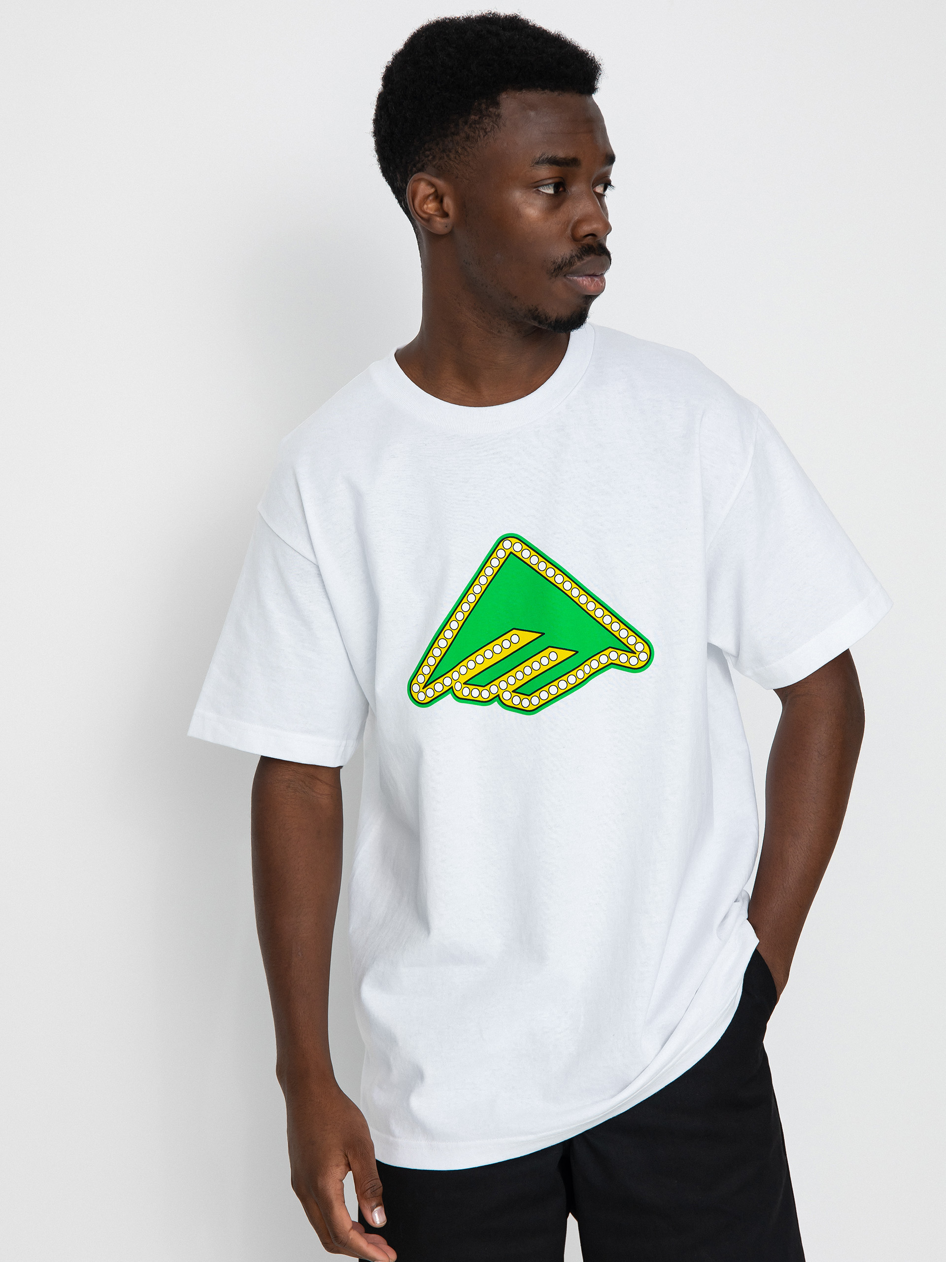 T-shirt Emerica Shake Junt Triangle Lights (white)