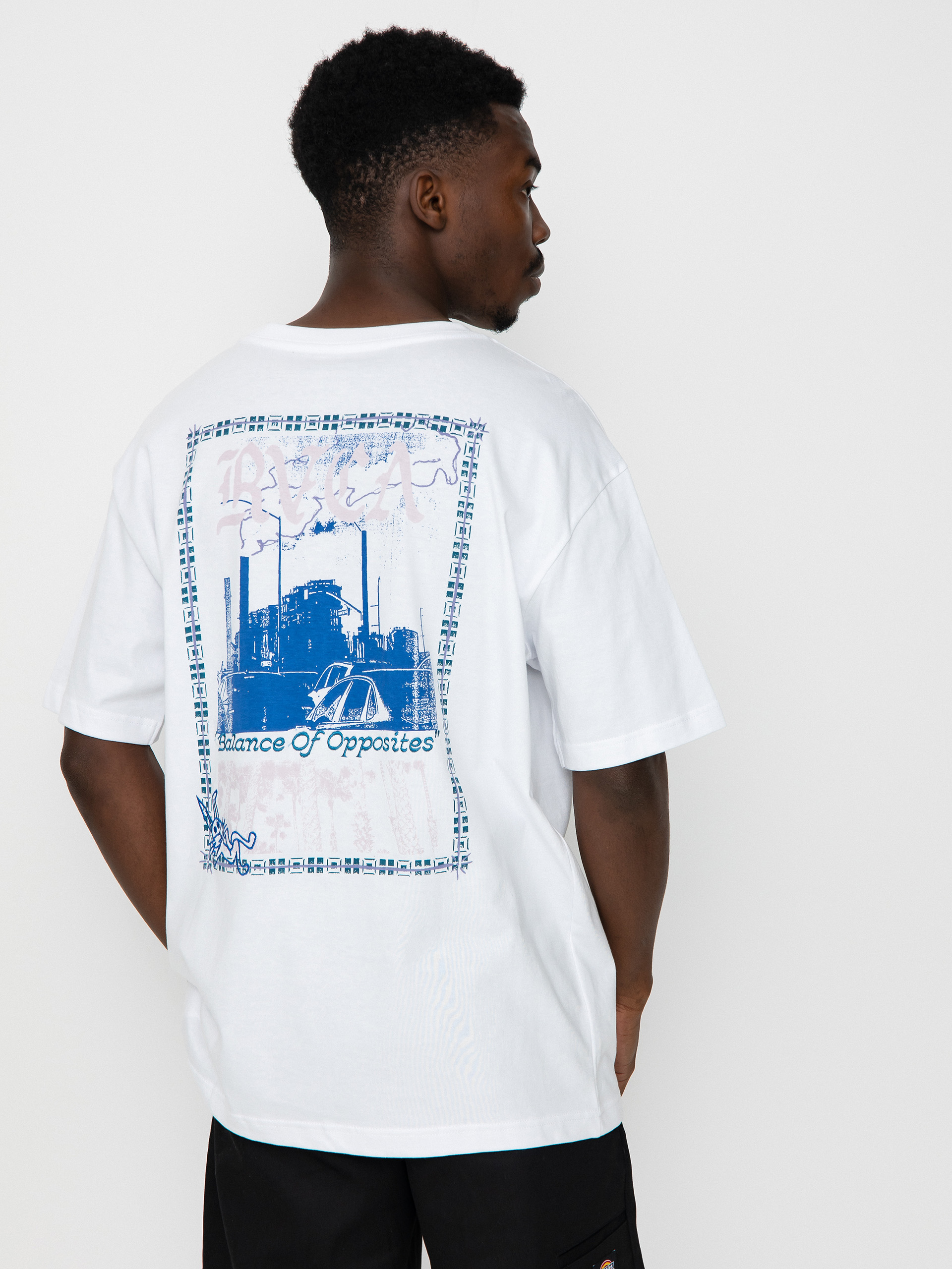 T-shirt RVCA Balance Stacks (white)