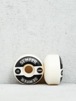 Kółka Semper Skateboards Classic 100A (white/black)