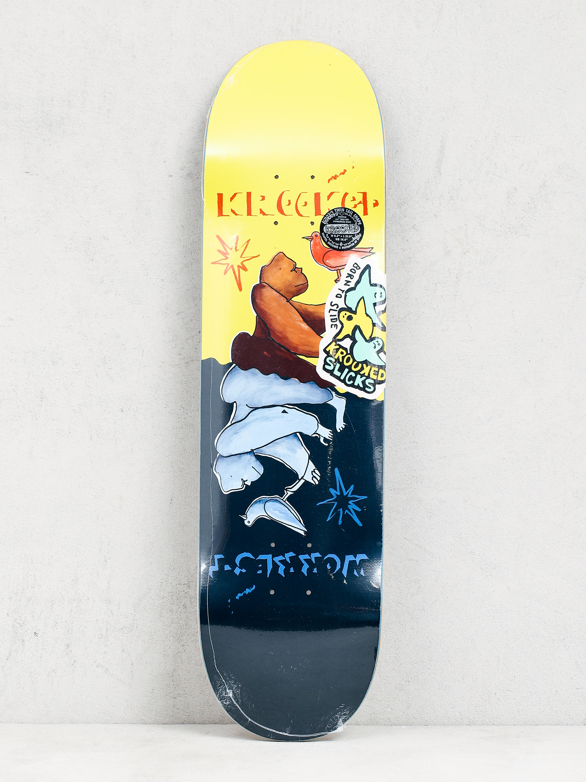 Deck Krooked Worrest Gorilla Slk (yellow/dark navy)