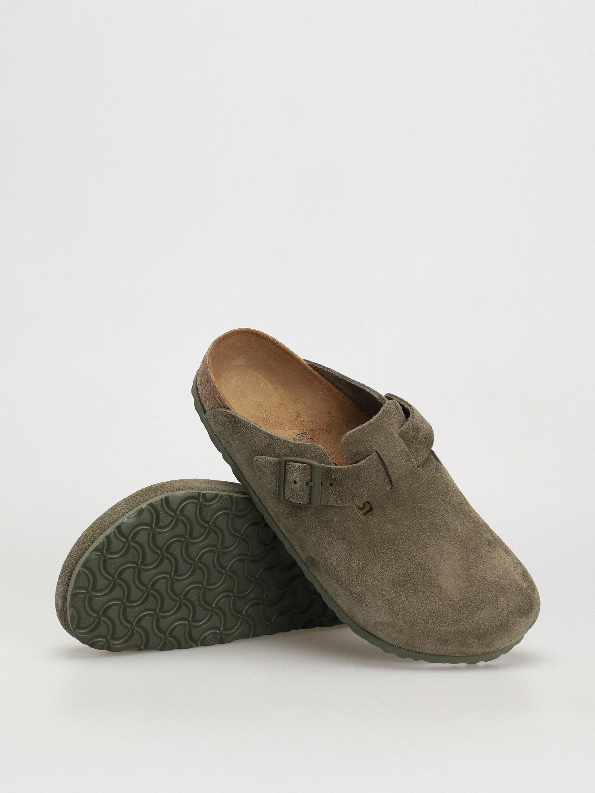 Klapki Birkenstock Boston Suede Regular (modern suede thyme)