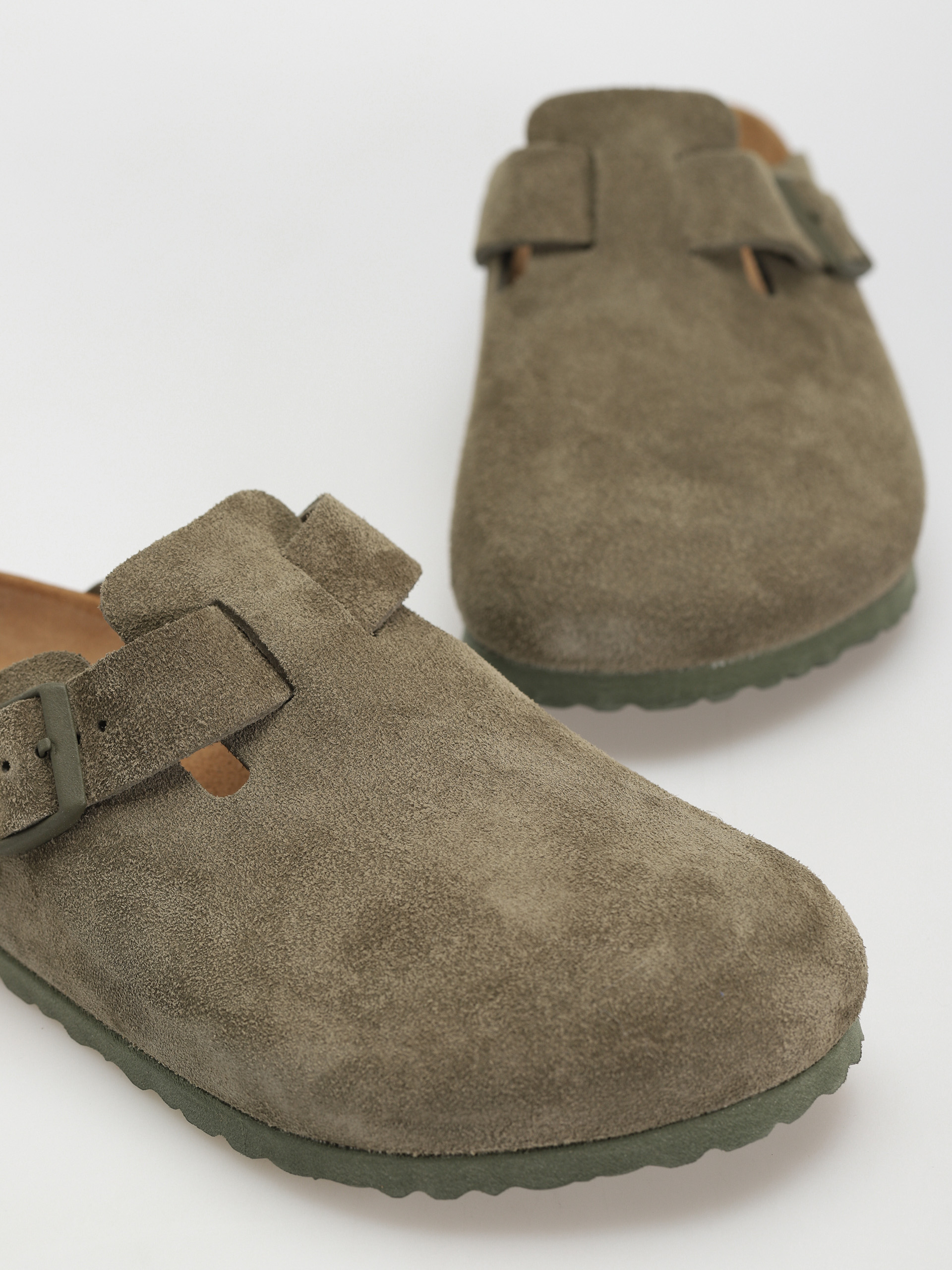 Klapki Birkenstock Boston Suede Regular (modern suede thyme)