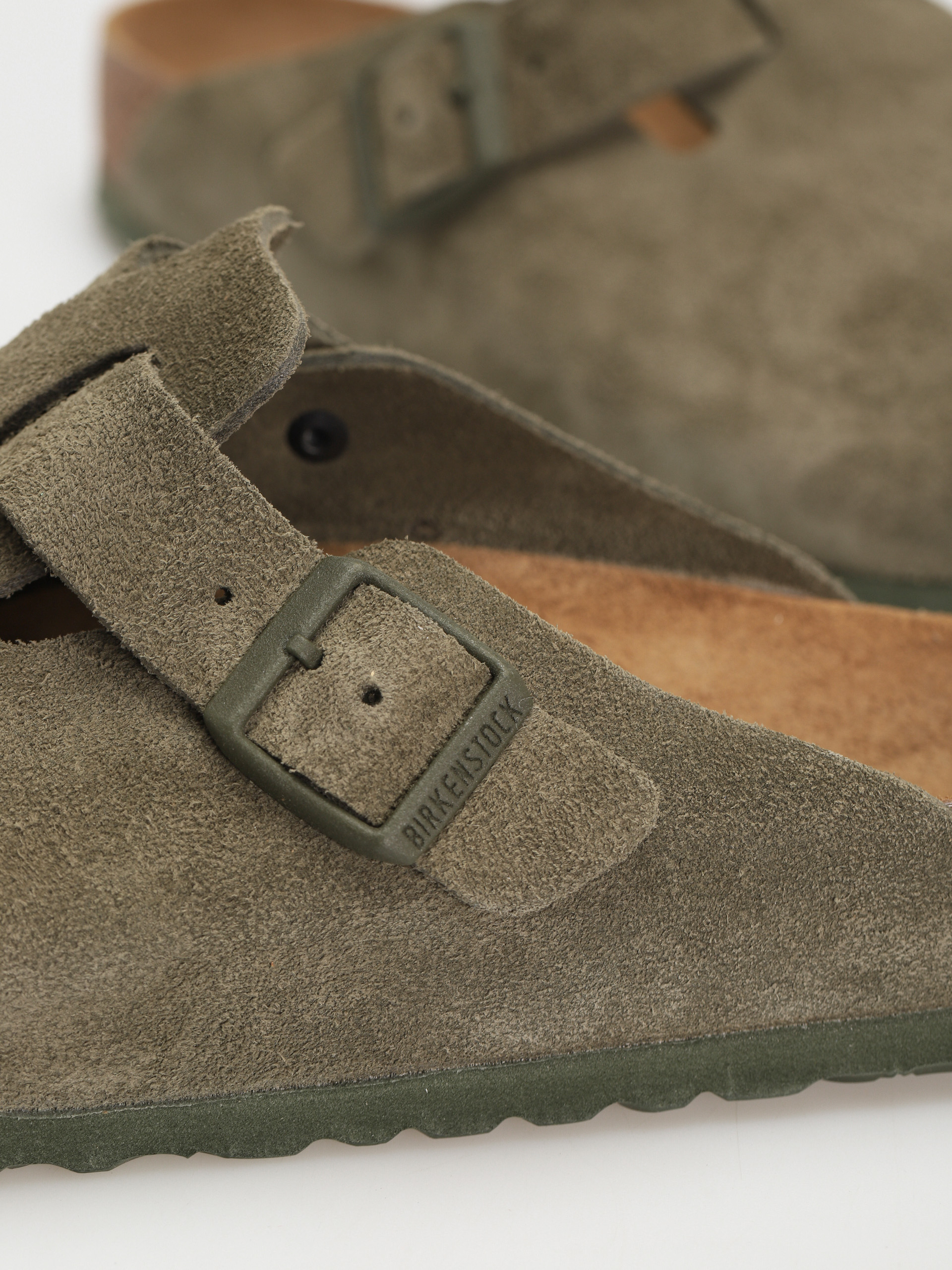 Klapki Birkenstock Boston Suede Regular (modern suede thyme)