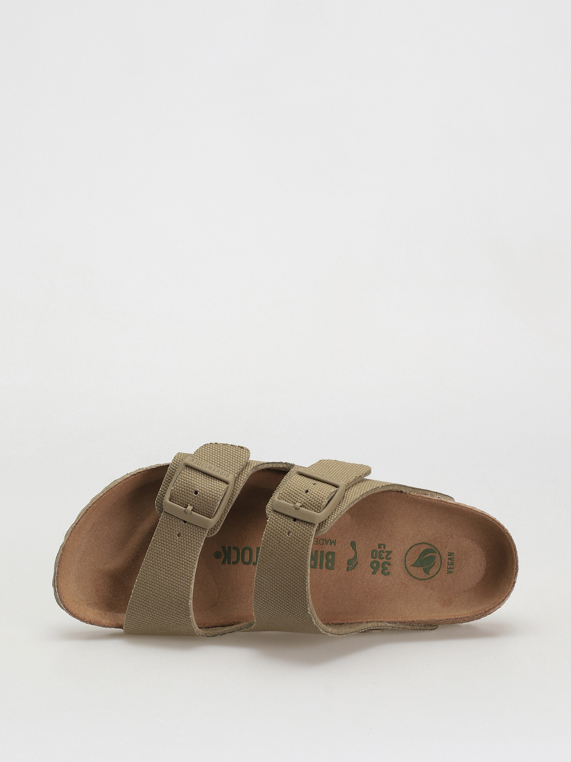 Klapki Birkenstock Arizona Canvas Vegan Narrow Wmn (faded khaki)