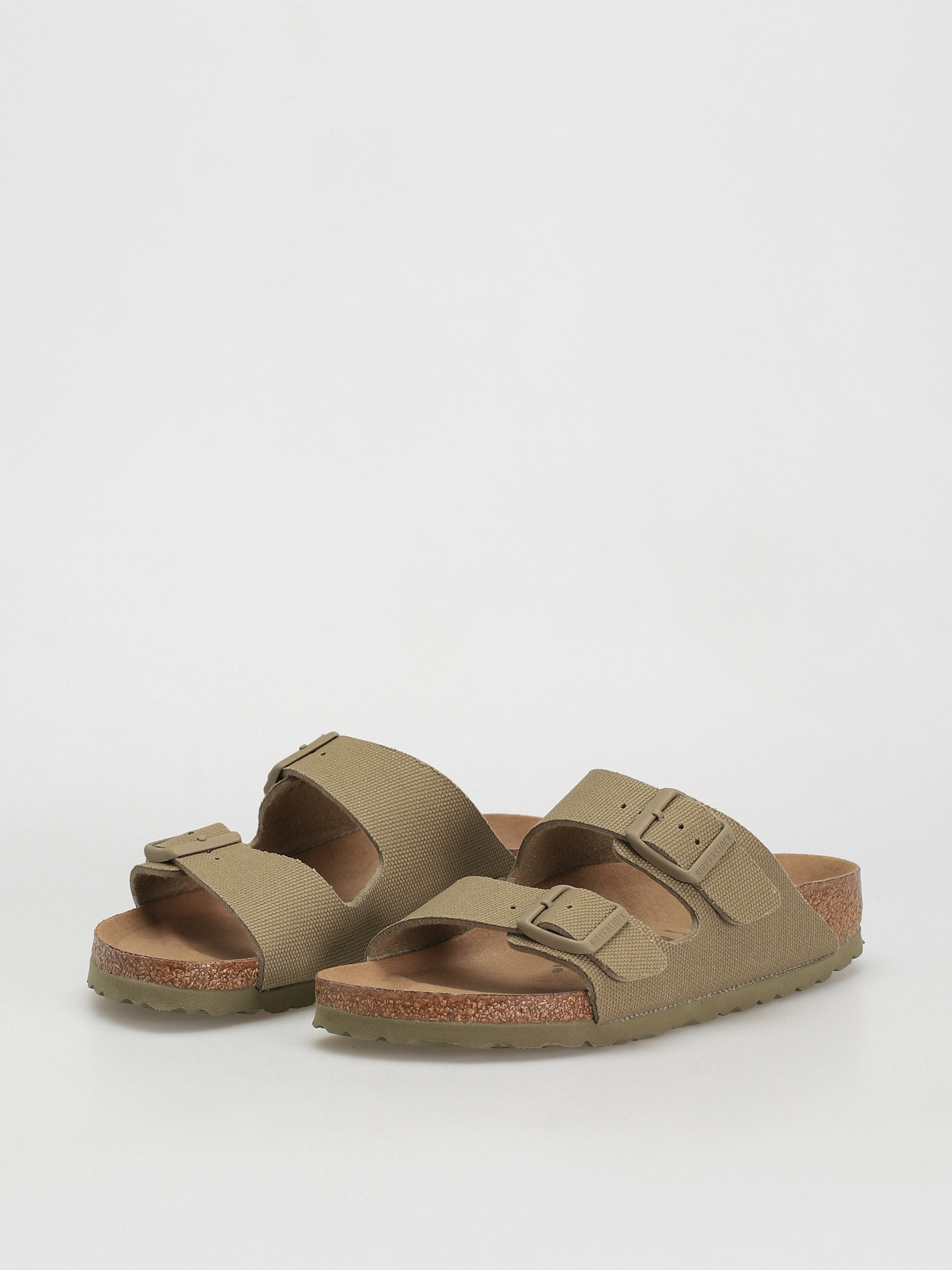 Klapki Birkenstock Arizona Canvas Vegan Narrow Wmn (faded khaki)