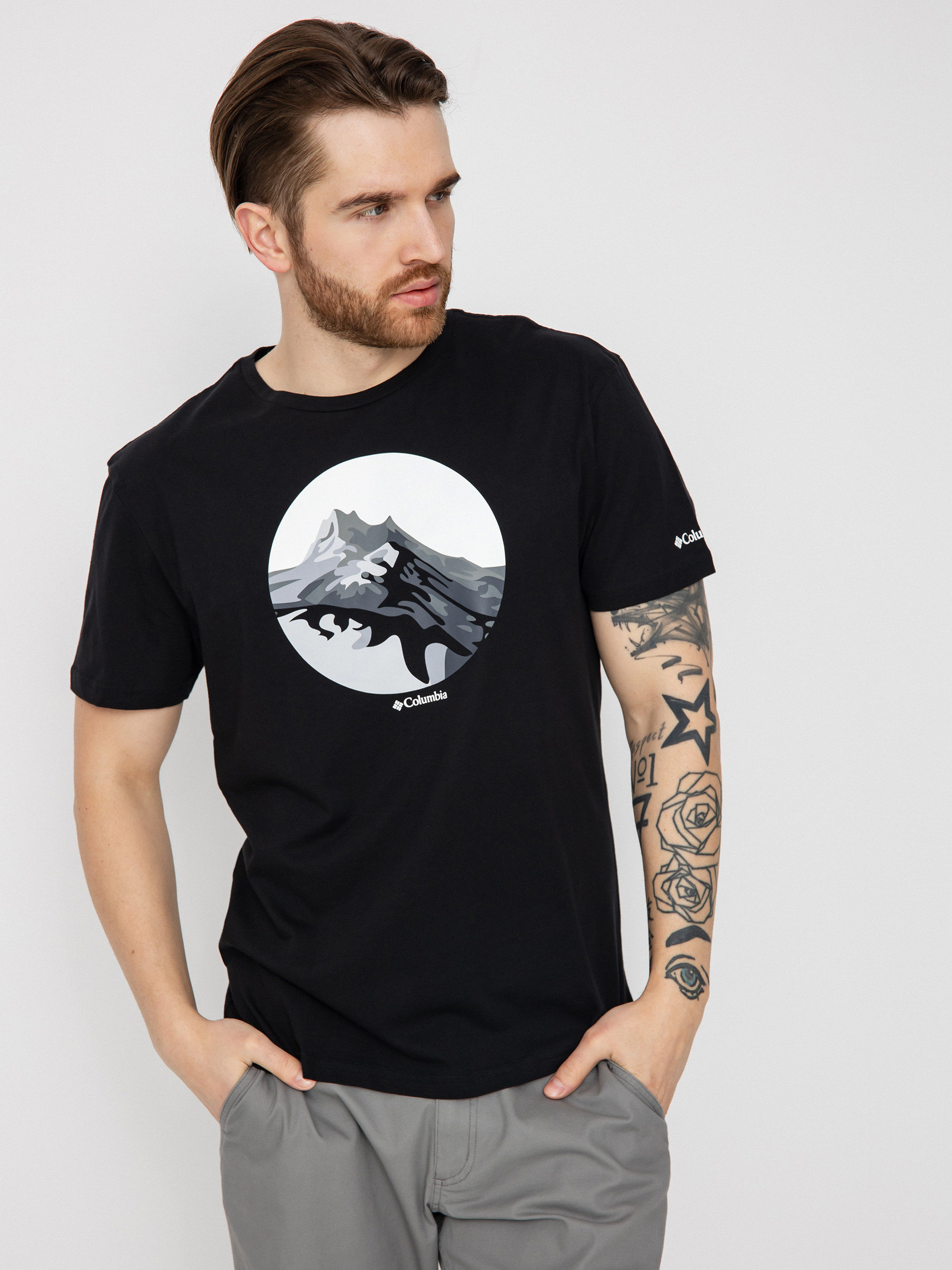 T-shirt Columbia Path Lake (black/scoped r)
