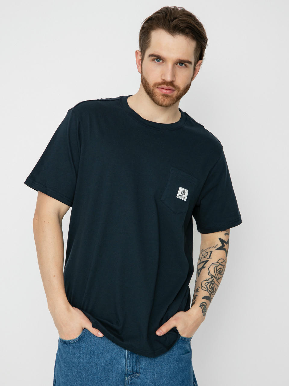 T-shirt Element Basic Pocket Label (eclipse navy)