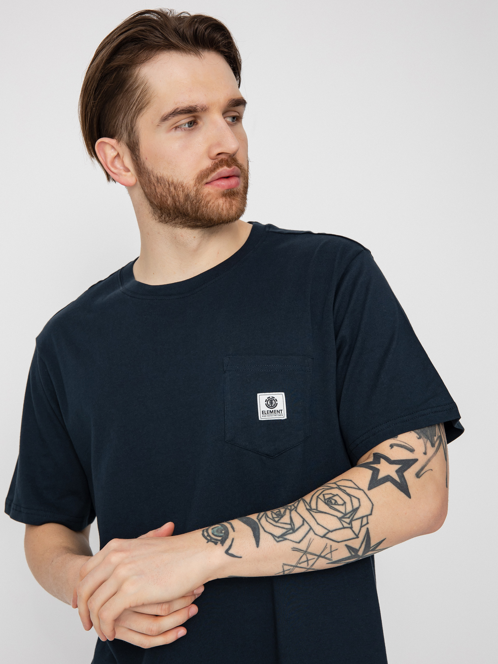 T-shirt Element Basic Pocket Label (eclipse navy)