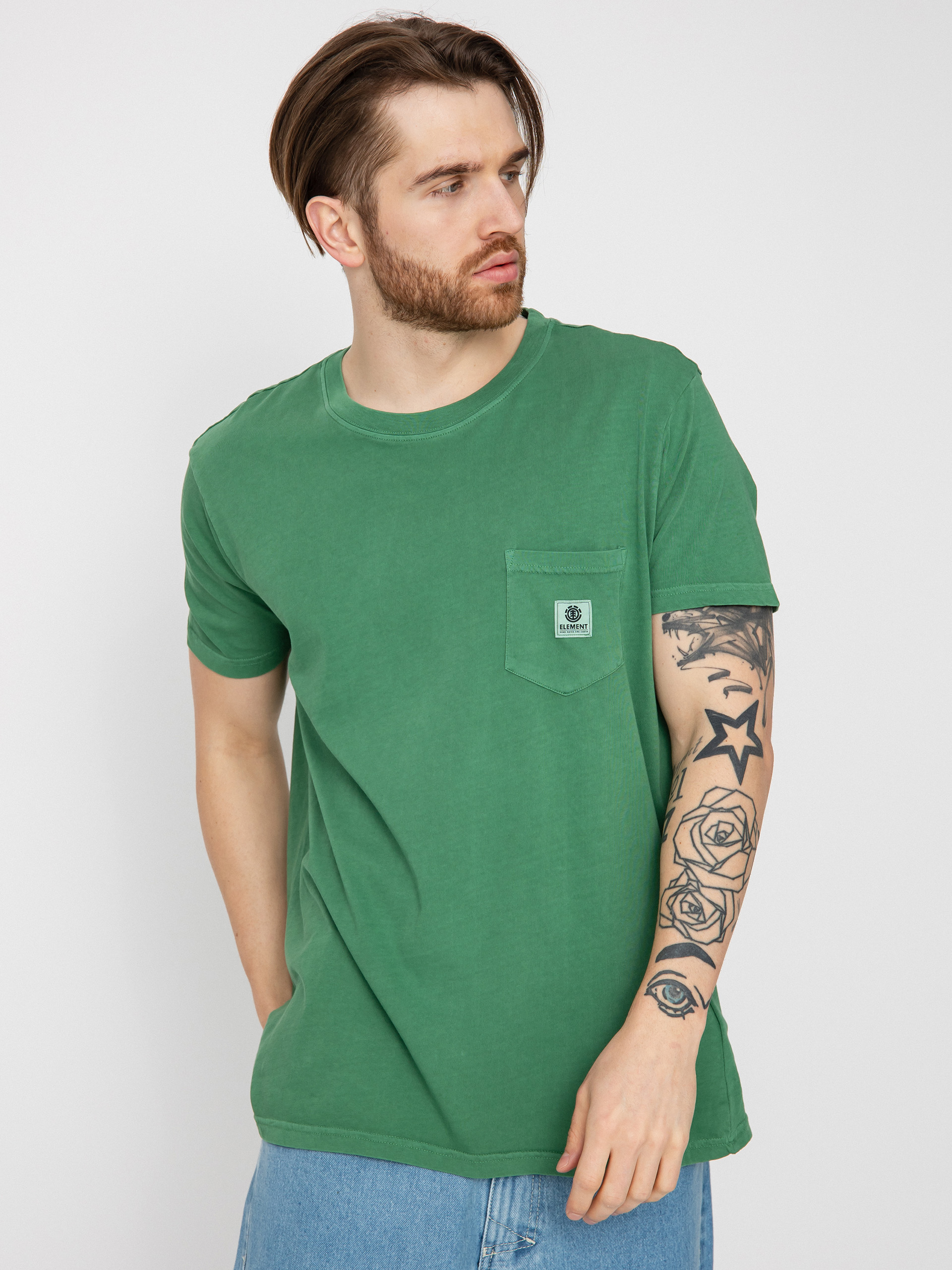 T-shirt Element Basic Pocket Pigment (foliage)