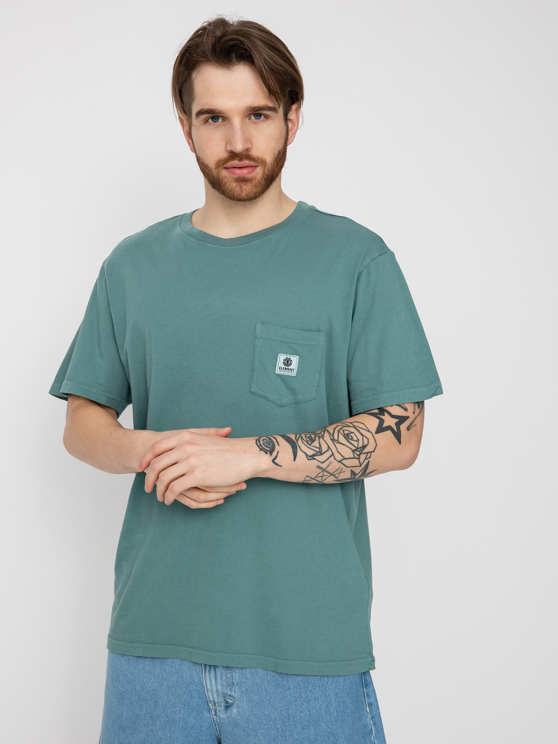 T-shirt Element Basic Pocket Pigment (north atlantic)