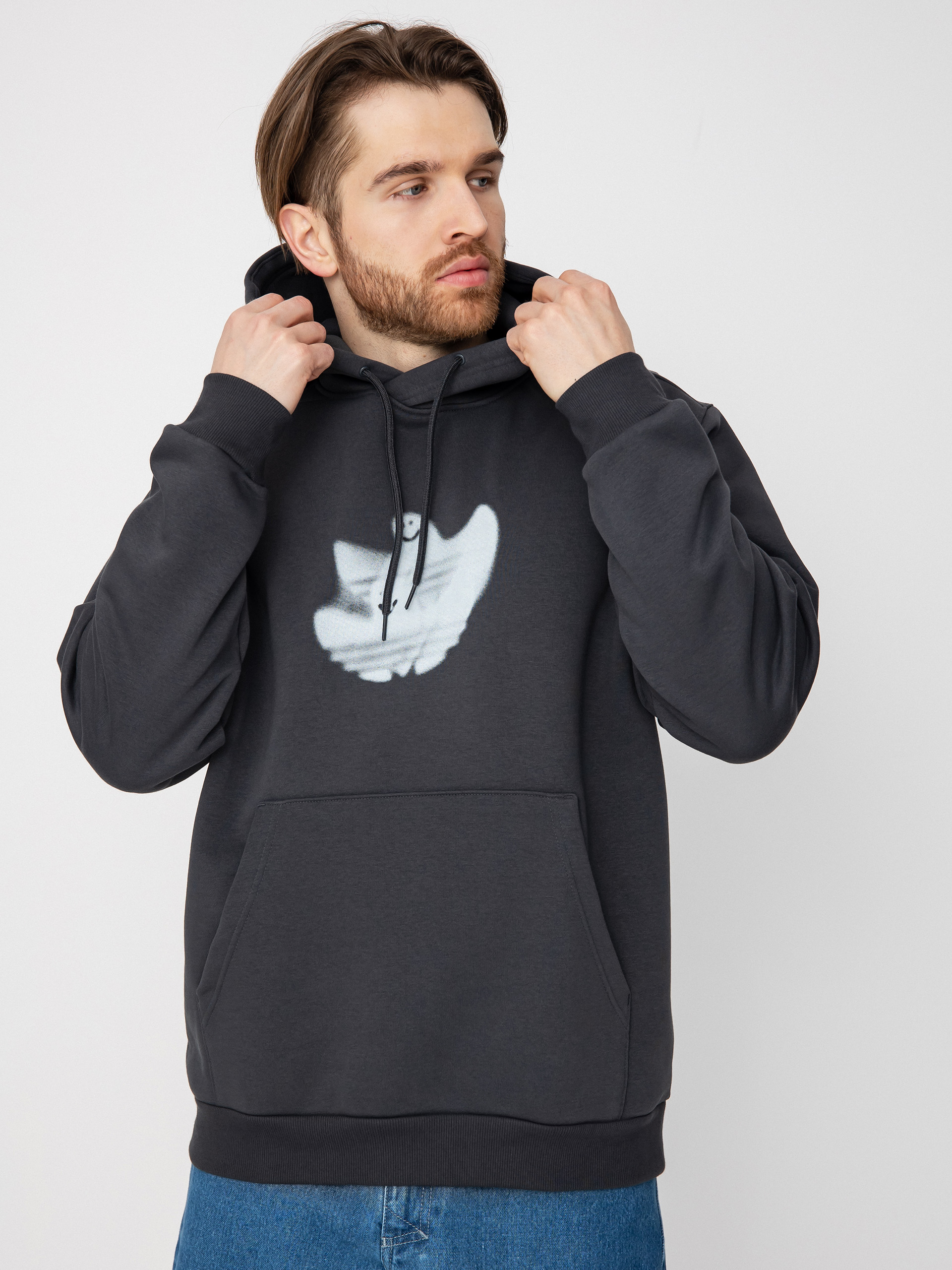 Bluza z kapturem adidas Shmoo Logo HD (carbon/cwhite)