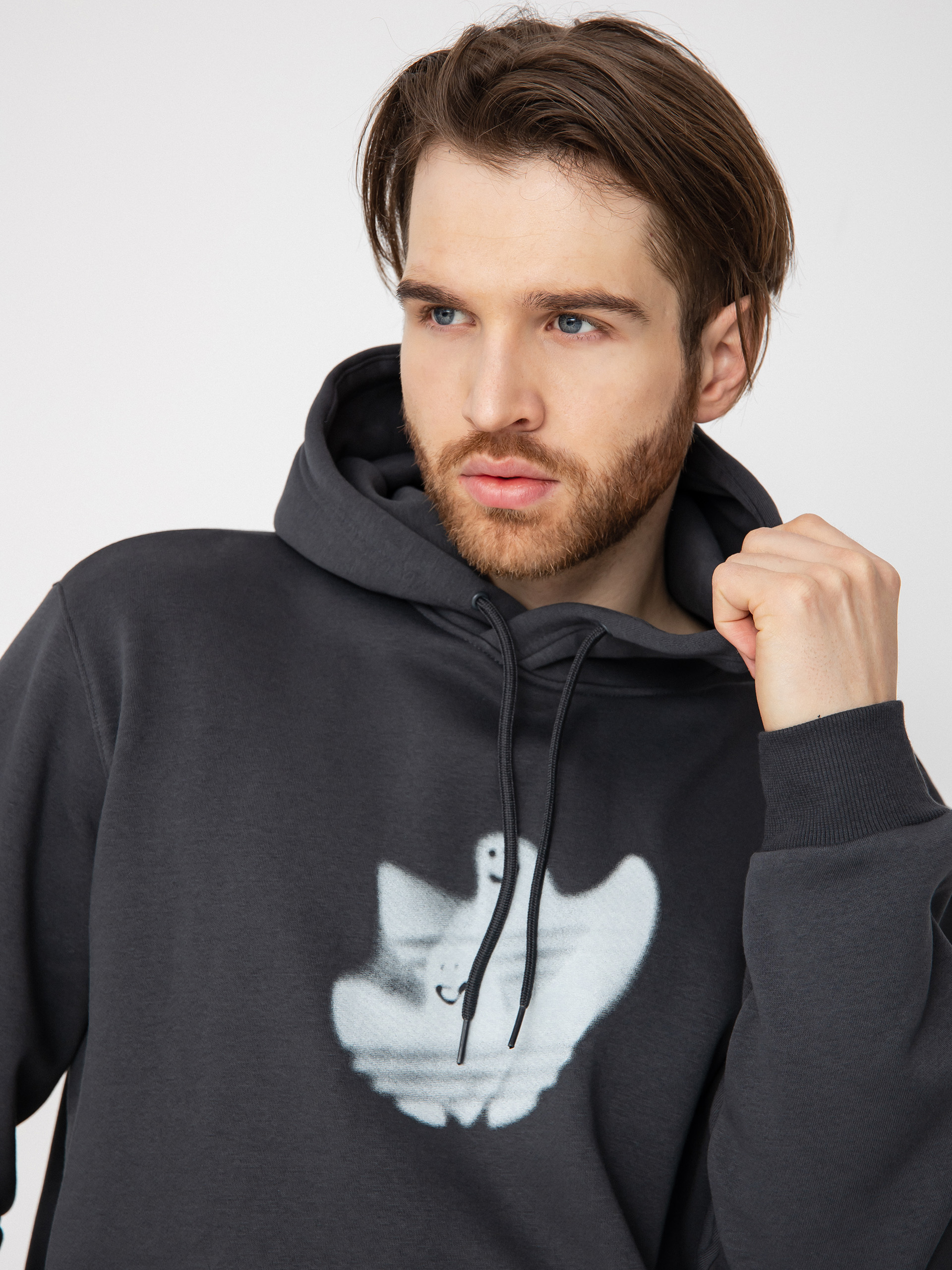 Bluza z kapturem adidas Shmoo Logo HD (carbon/cwhite)