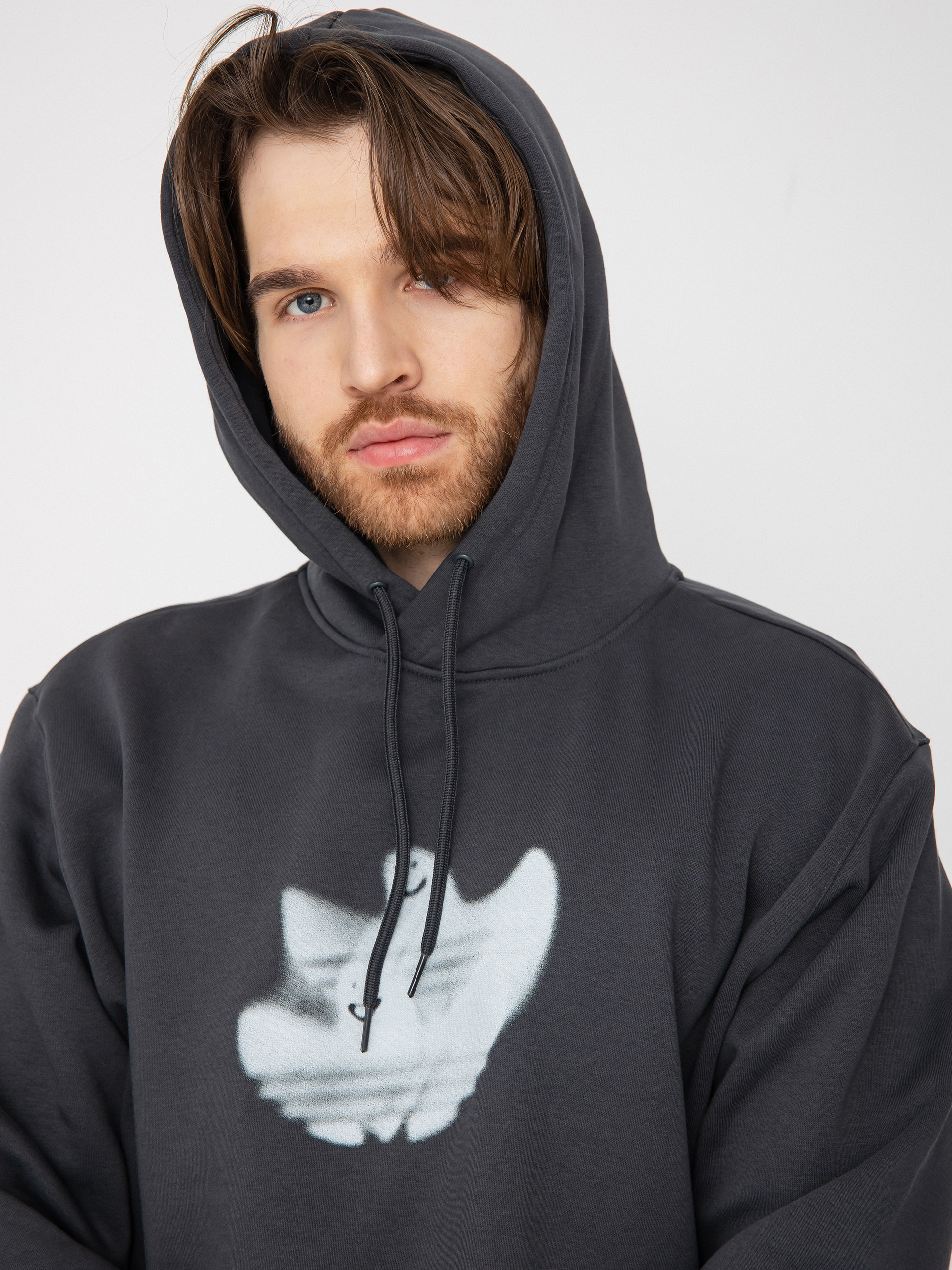 Bluza z kapturem adidas Shmoo Logo HD (carbon/cwhite)