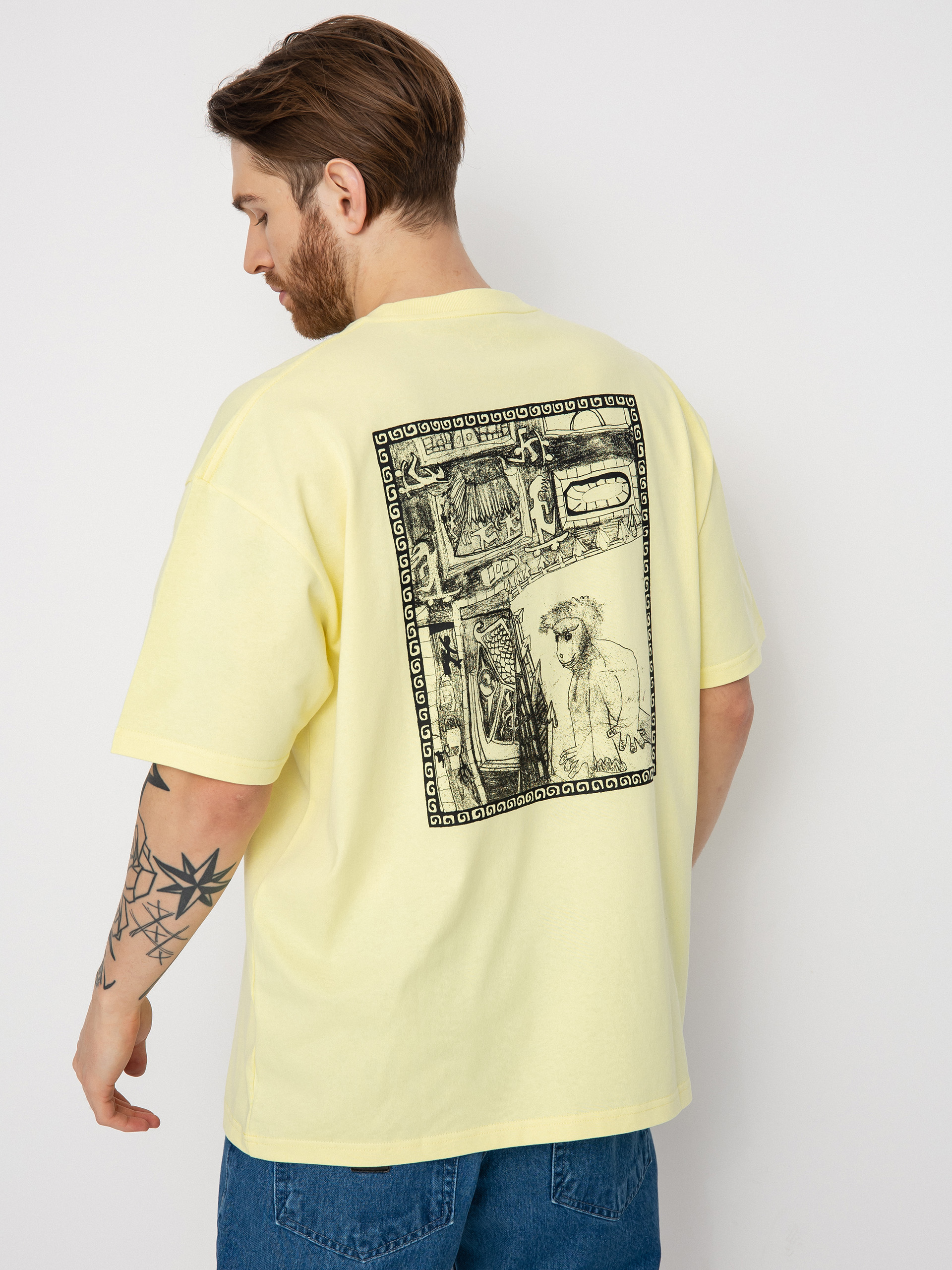 T-shirt Polar Skate Gorilla King (pale yellow)
