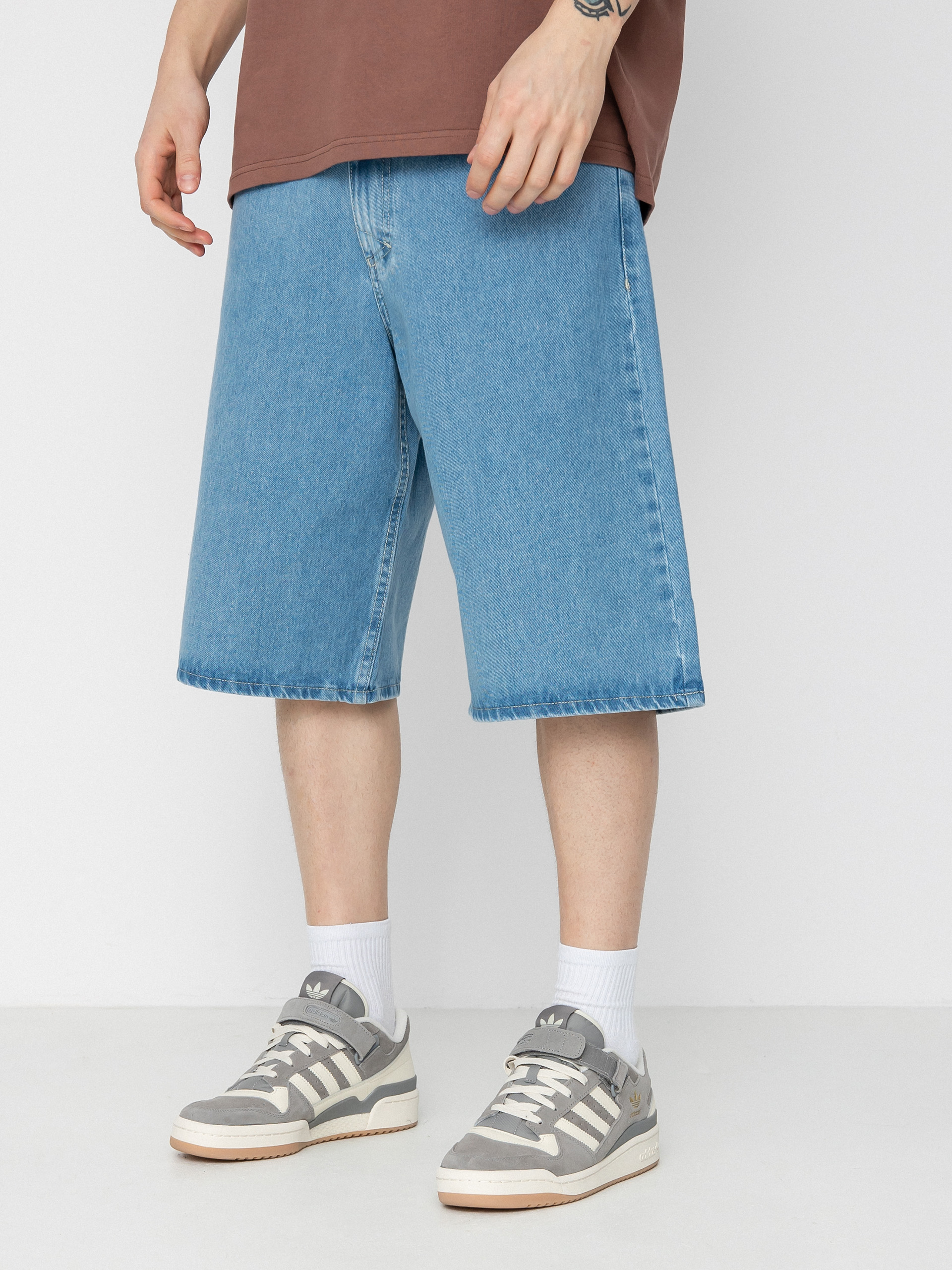 Szorty MassDnm Craft Jeans Baggy Fit (light blue)