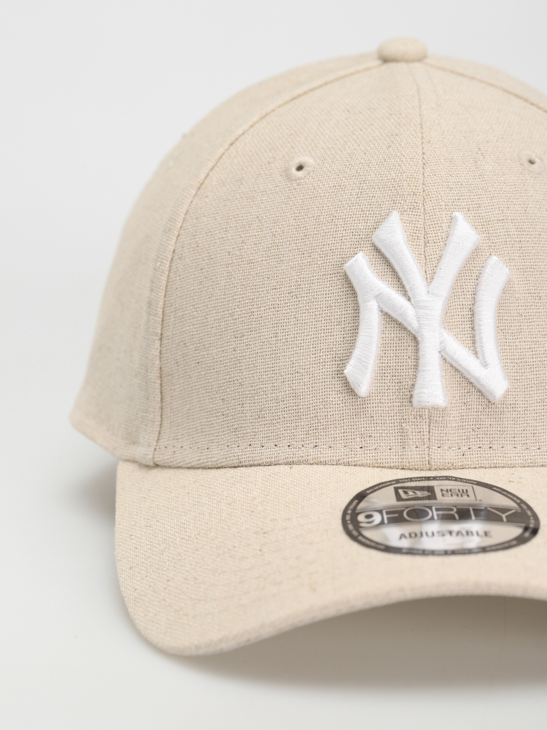 Czapka z daszkiem New Era Linen 9Forty New York Yankees (stone/white)