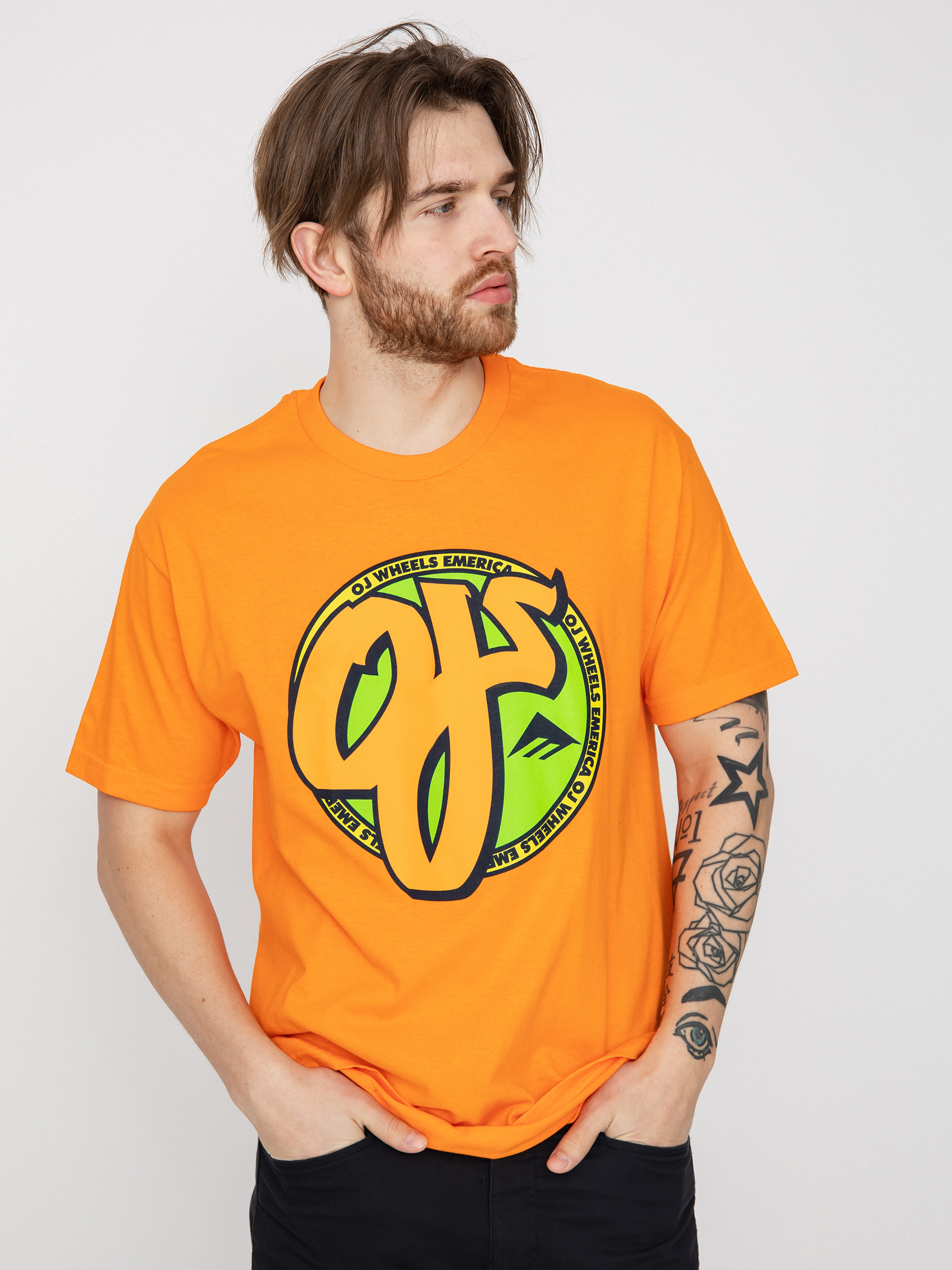 T-shirt Emerica Oj Circle (orange)