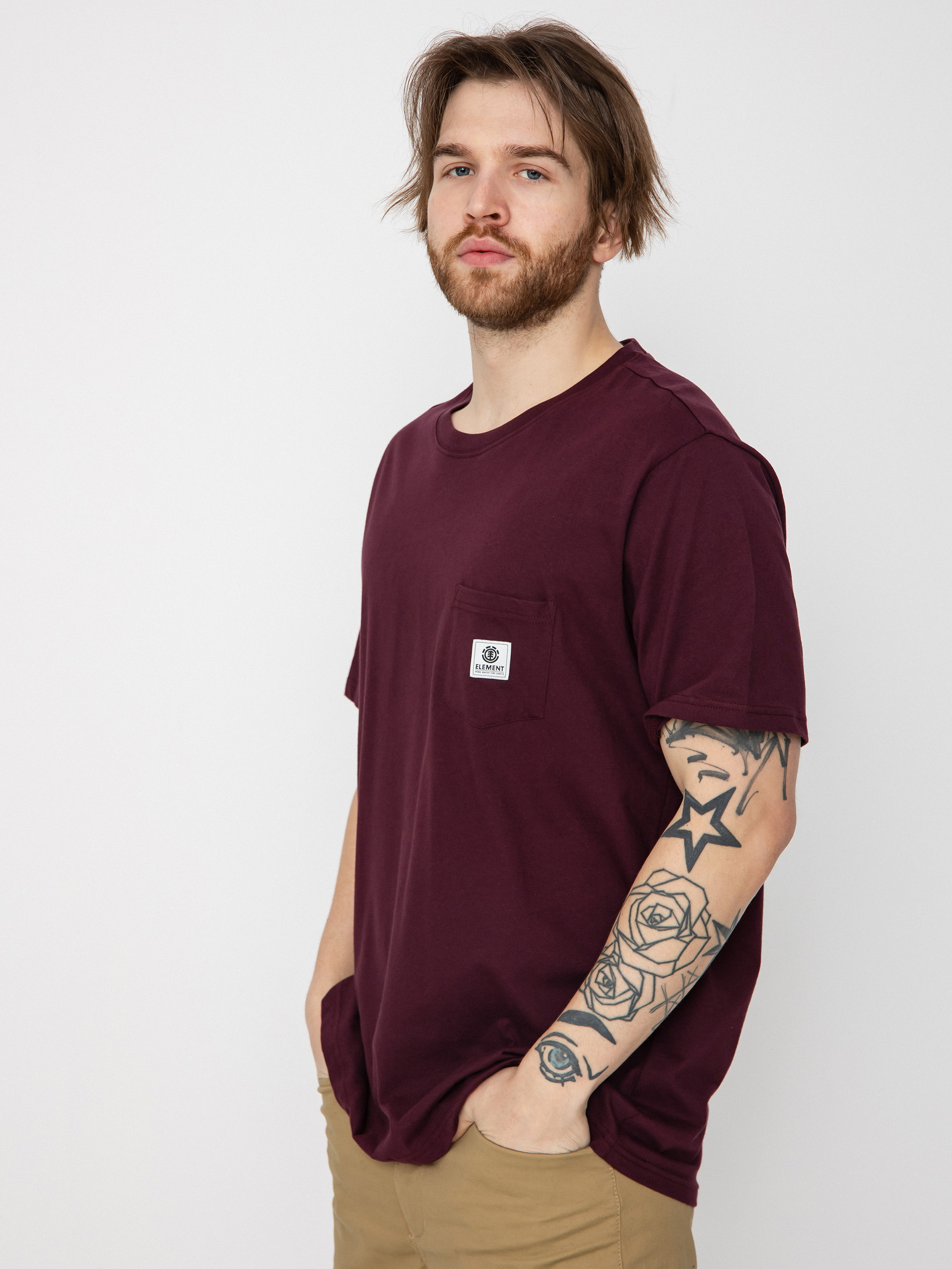 T-shirt Element Basic Pocket Label (winetasting)