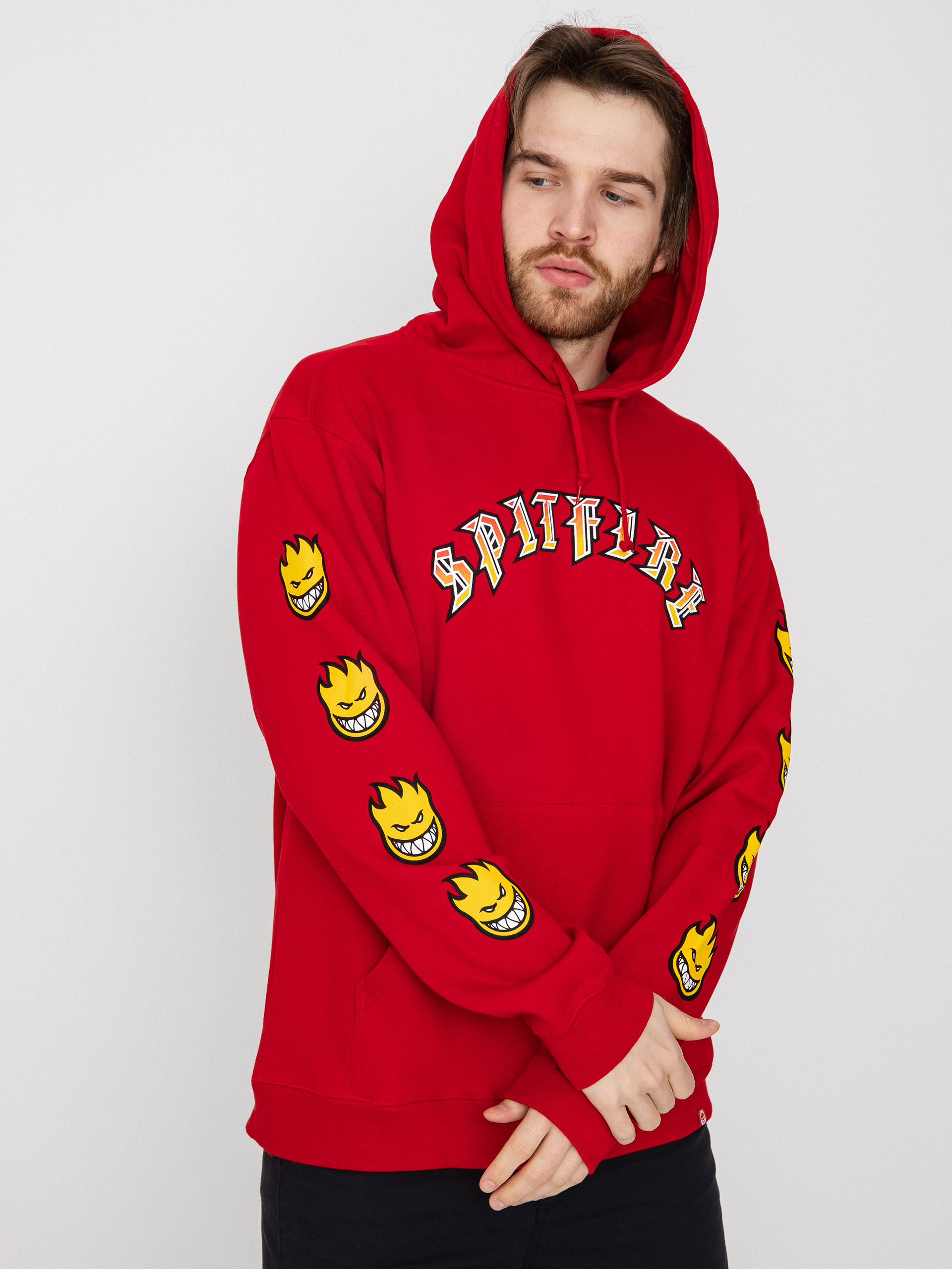 Bluza z kapturem Spitfire Old E Bhdfl Slv HD (sc/rd)