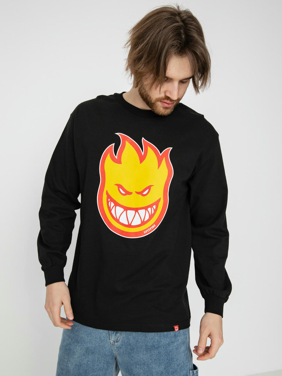 Longsleeve Spitfire Bighead Fl (black/gold/red)