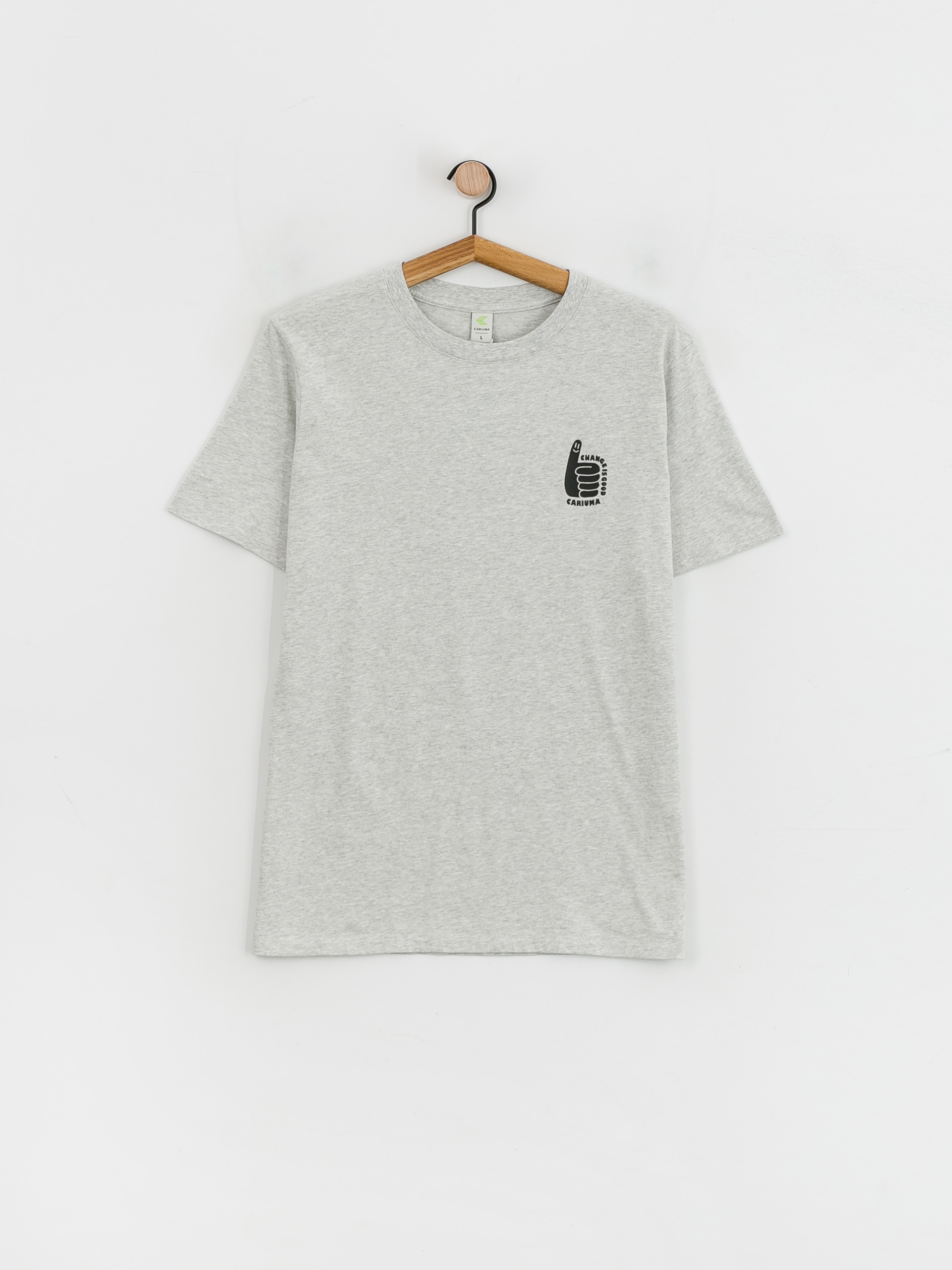 T-shirt Cariuma Change Is Good (melange grey)