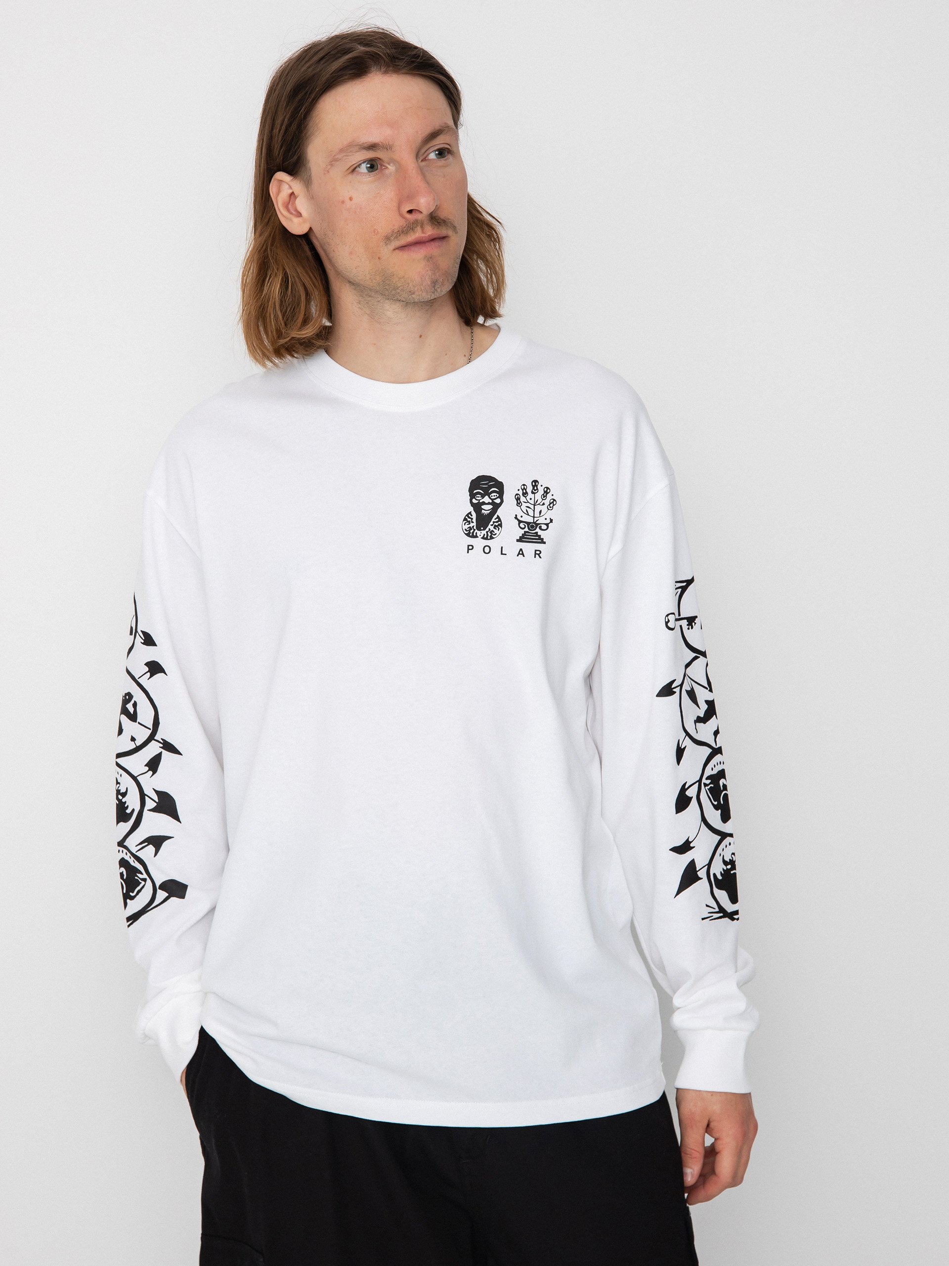 Longsleeve Polar Skate Spiral (white)