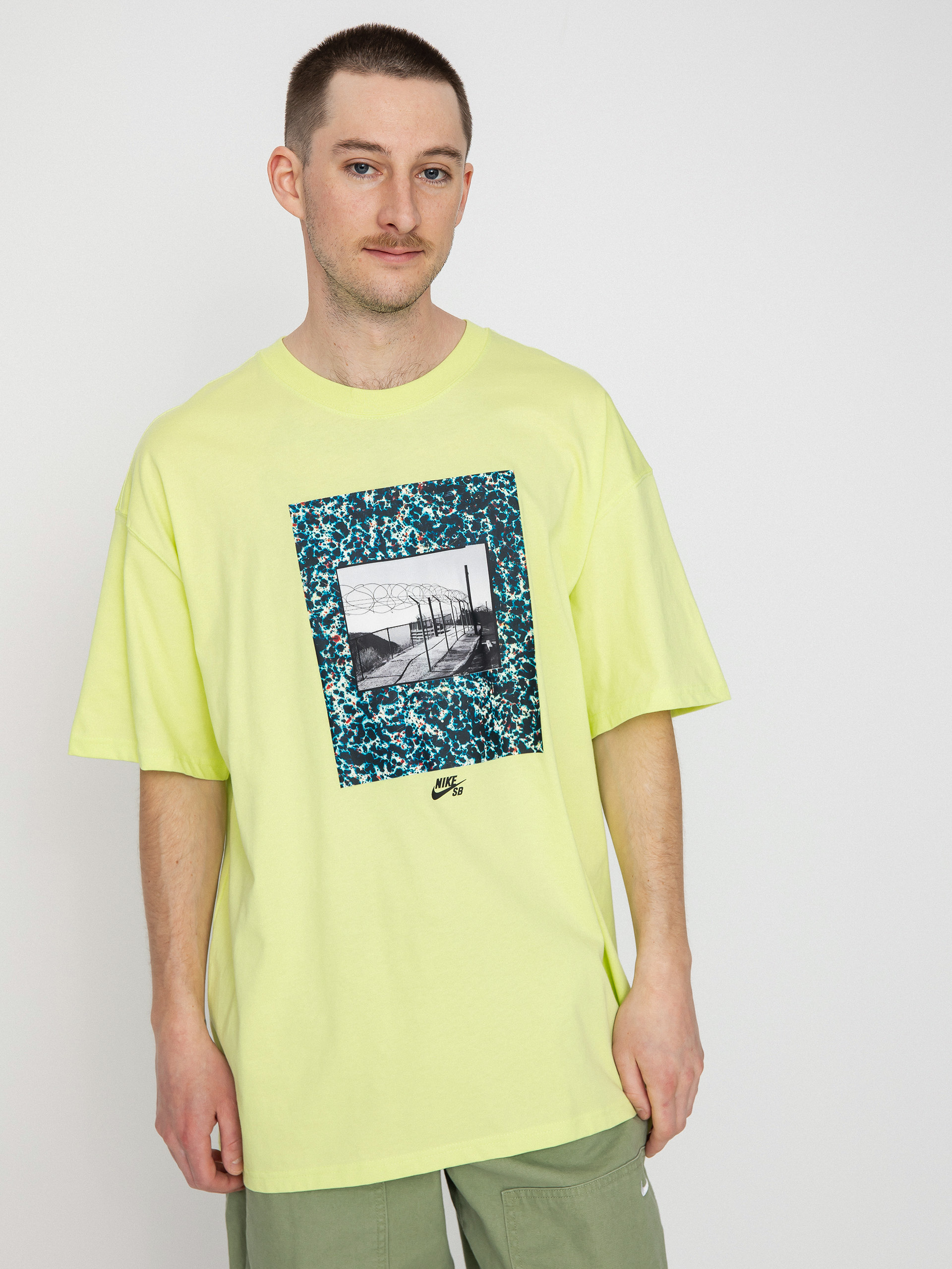 T-shirt Nike SB Skatespot (lt lemon twist)