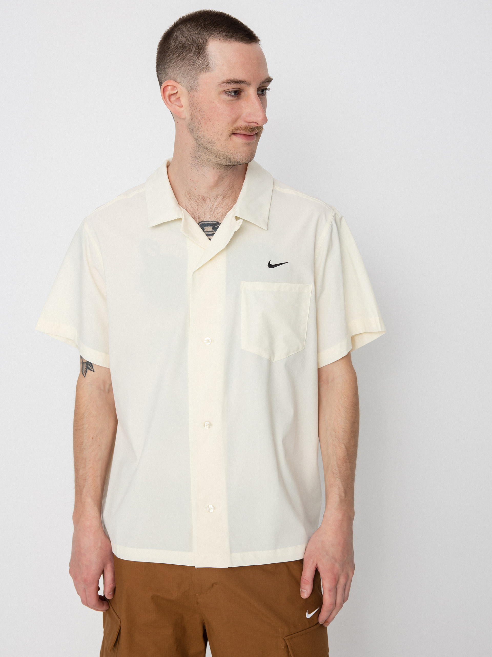 Koszula Nike SB Bowling Button Up (coconut milk/black)
