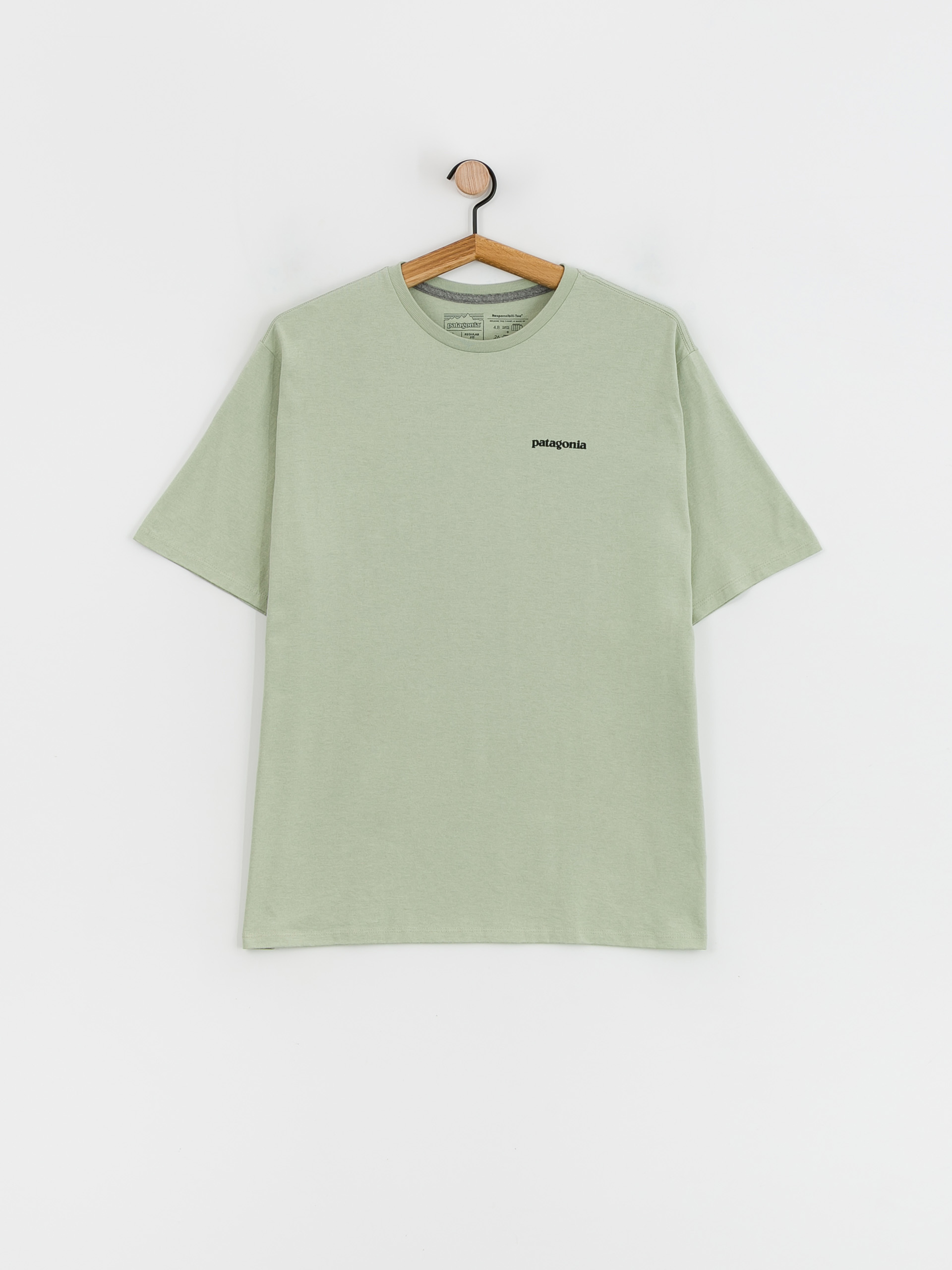 T-shirt Patagonia P 6 Logo Responsibili (salvia green)