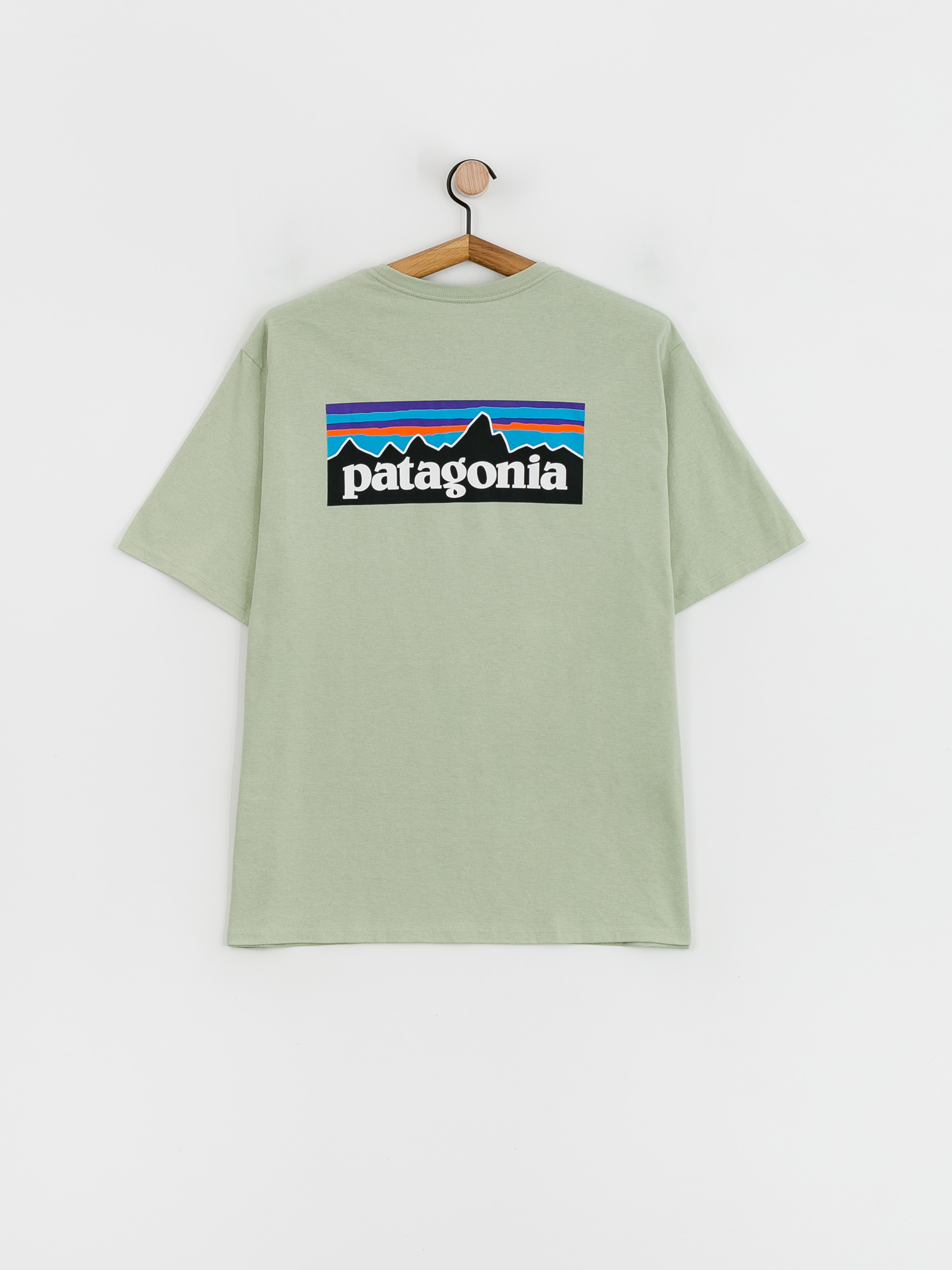 T-shirt Patagonia P 6 Logo Responsibili (salvia green)