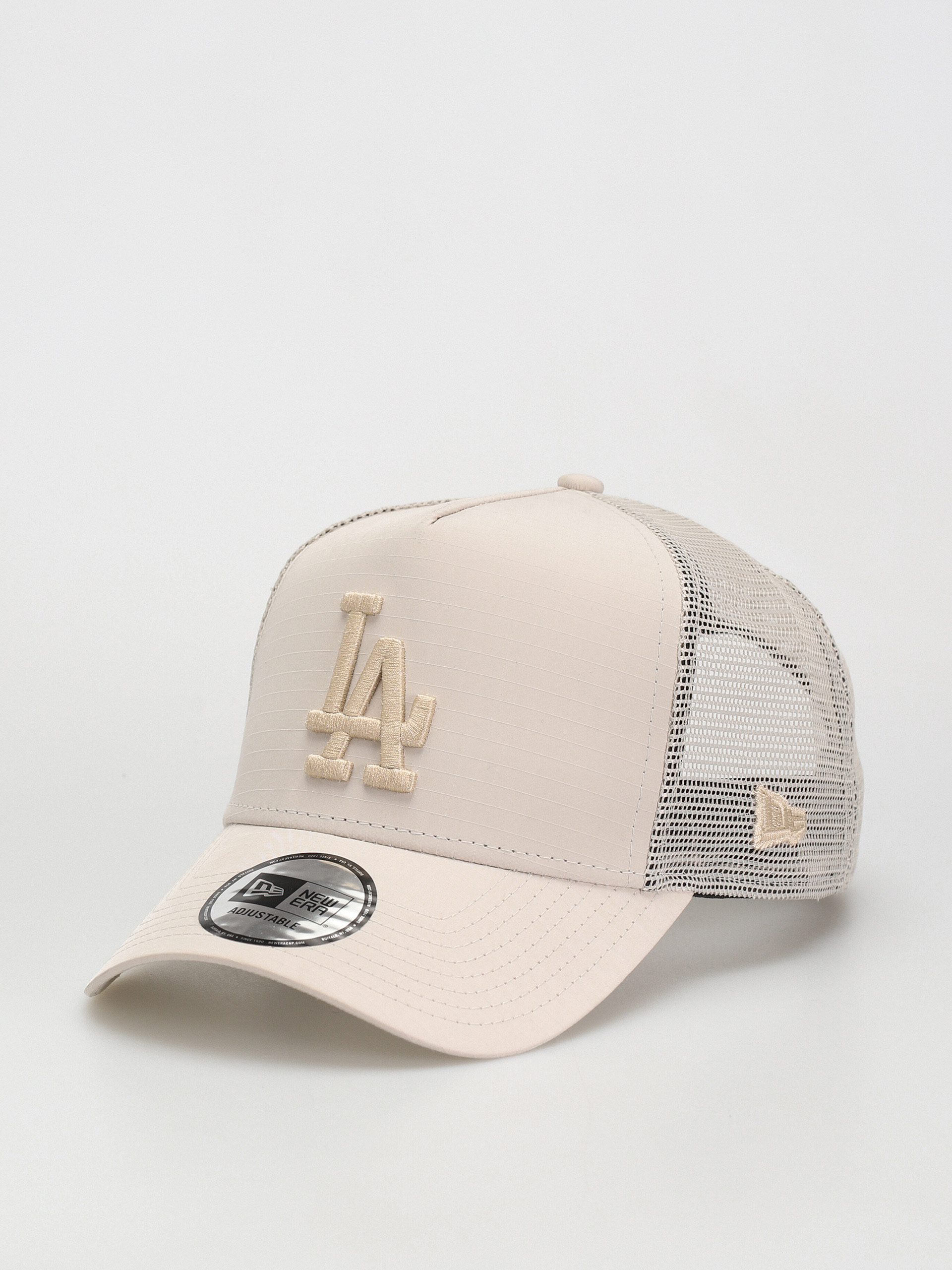 Czapka z daszkiem New Era Tech Ripstop Trucker Los Angeles Dodgers (stone)