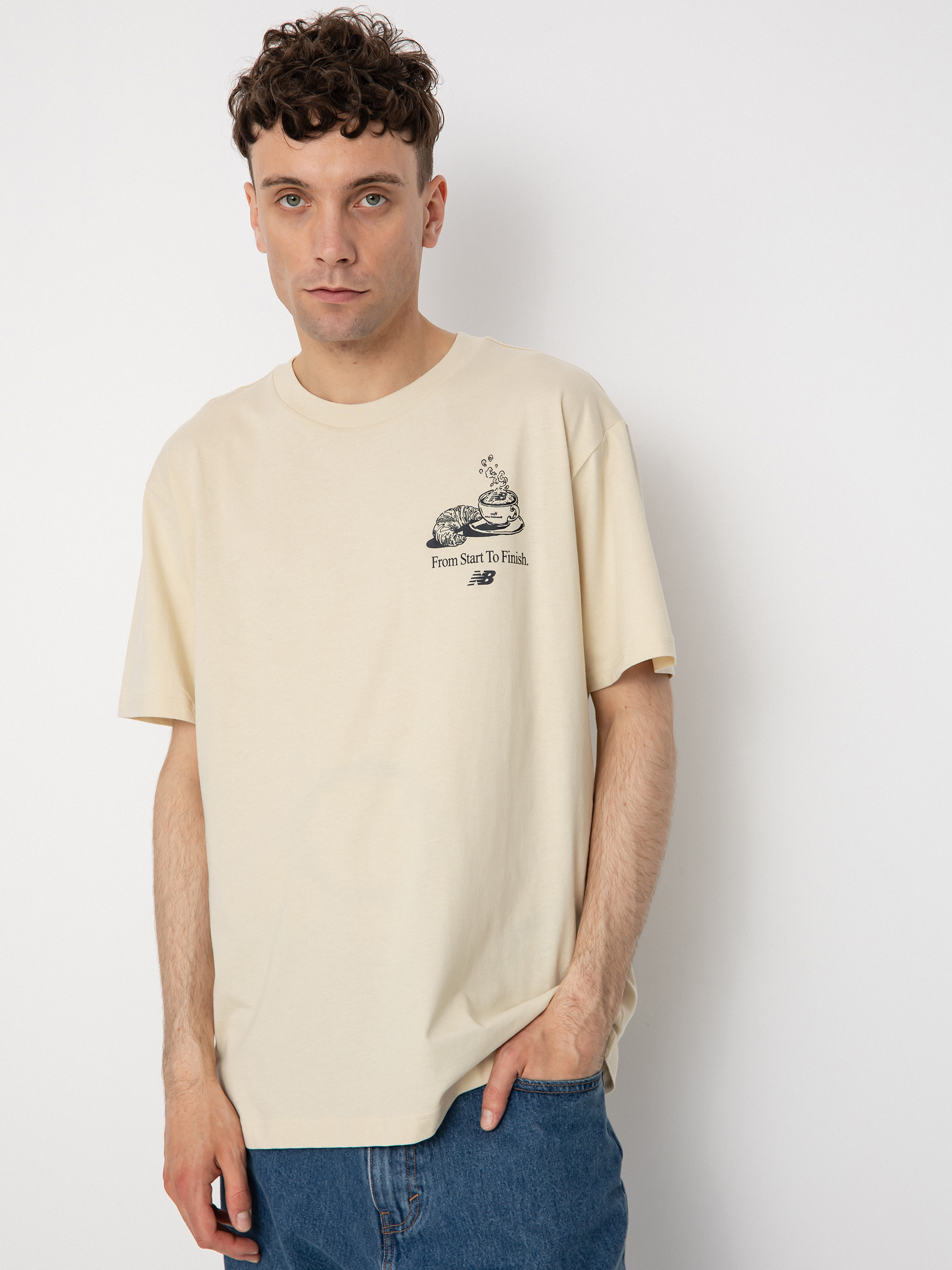 T-shirt New Balance Essentials Cafe Java (bone)