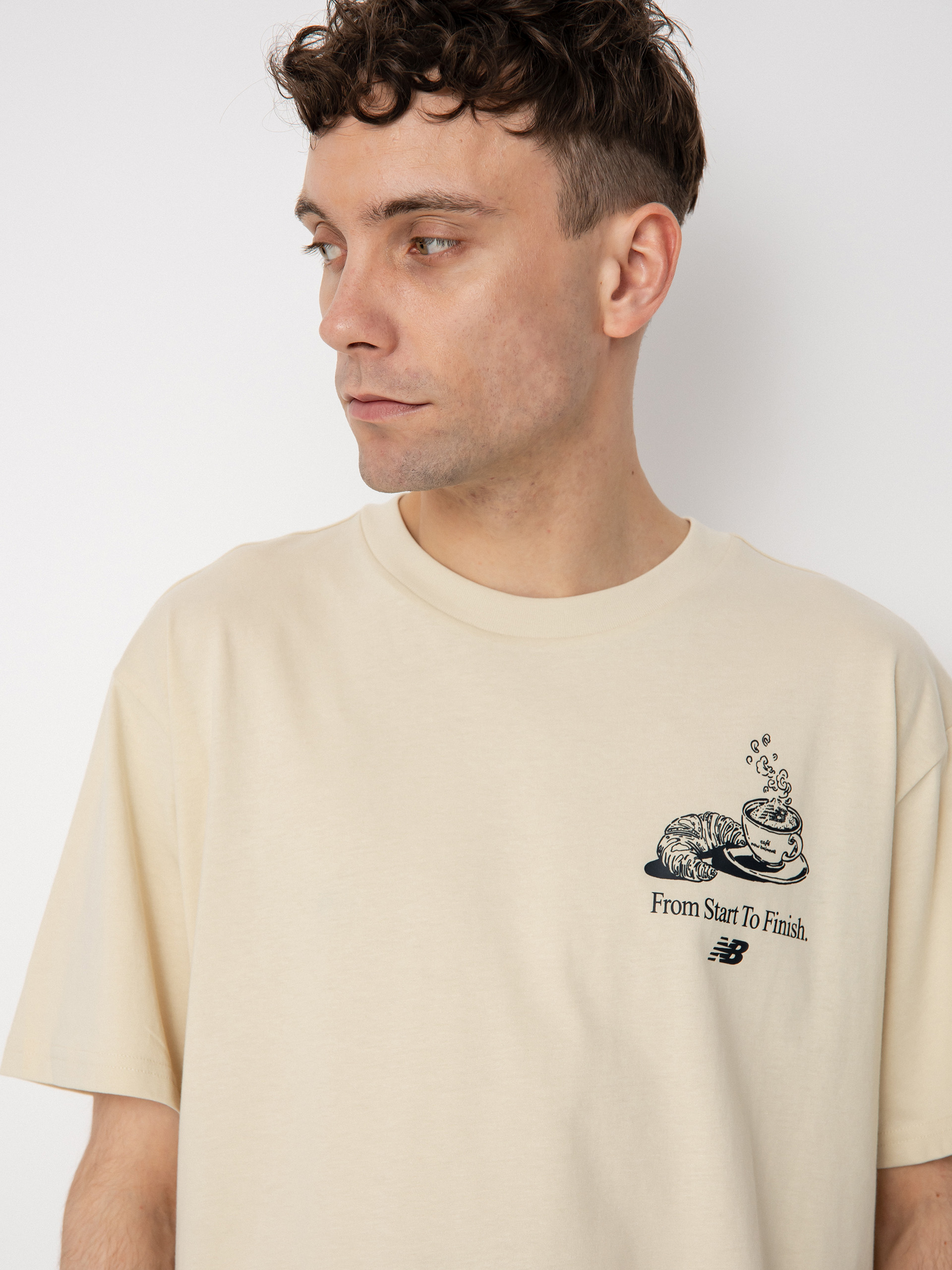 T-shirt New Balance Essentials Cafe Java (bone)
