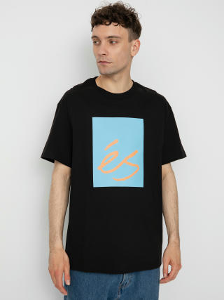 T-shirt eS Main Block (black/light blue)