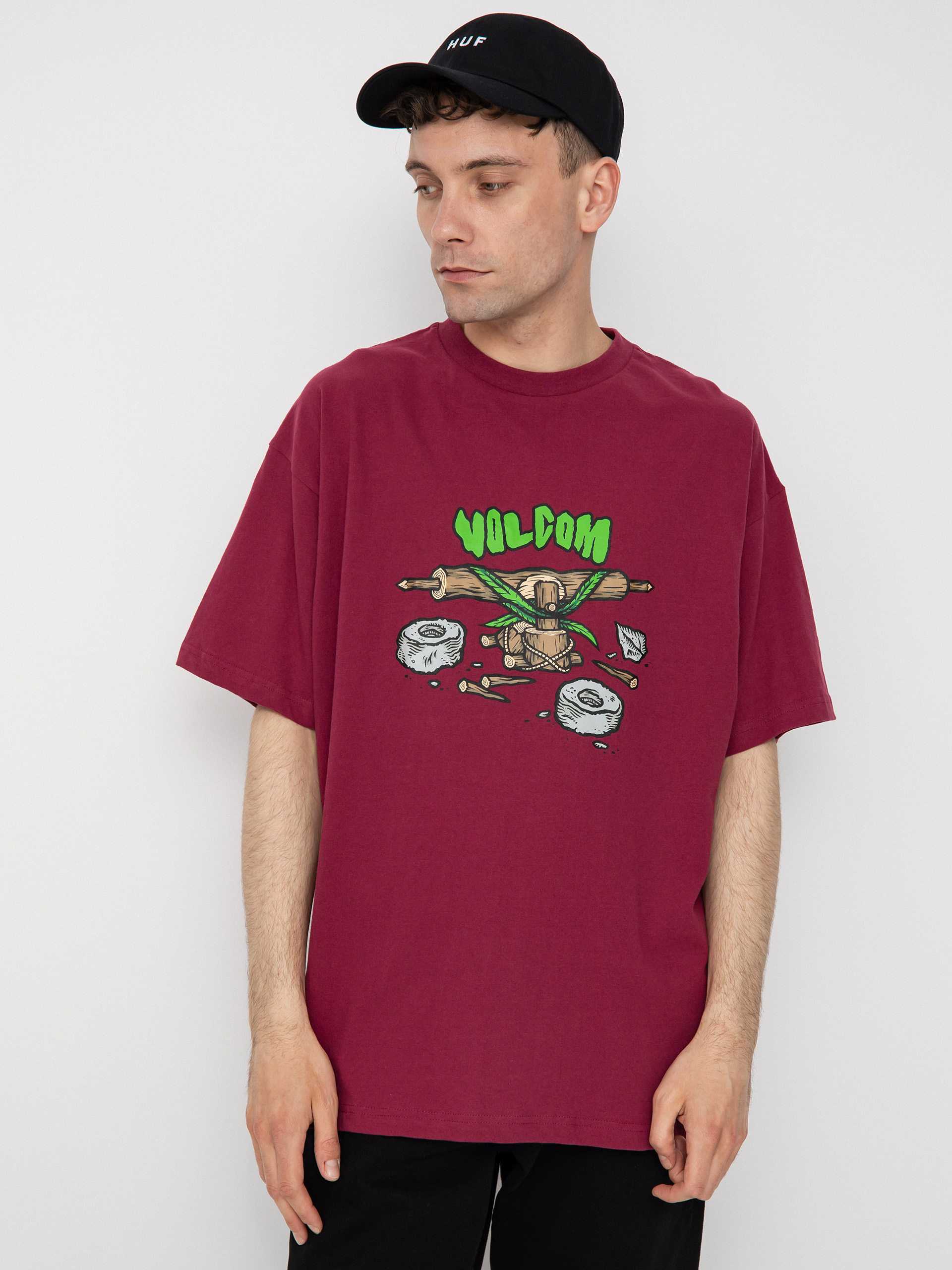 T-shirt Volcom Fa Todd Bratrud Lse 1 (plum)
