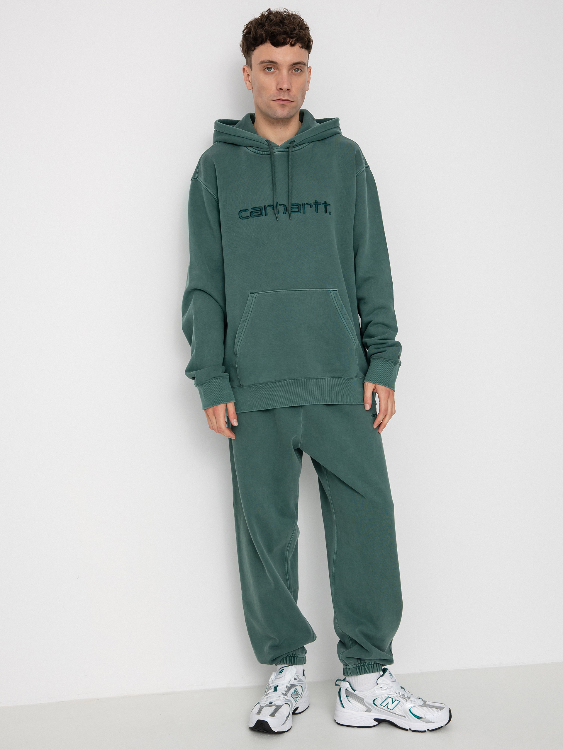Bluza z kapturem Carhartt WIP Duster HD (discovery green)