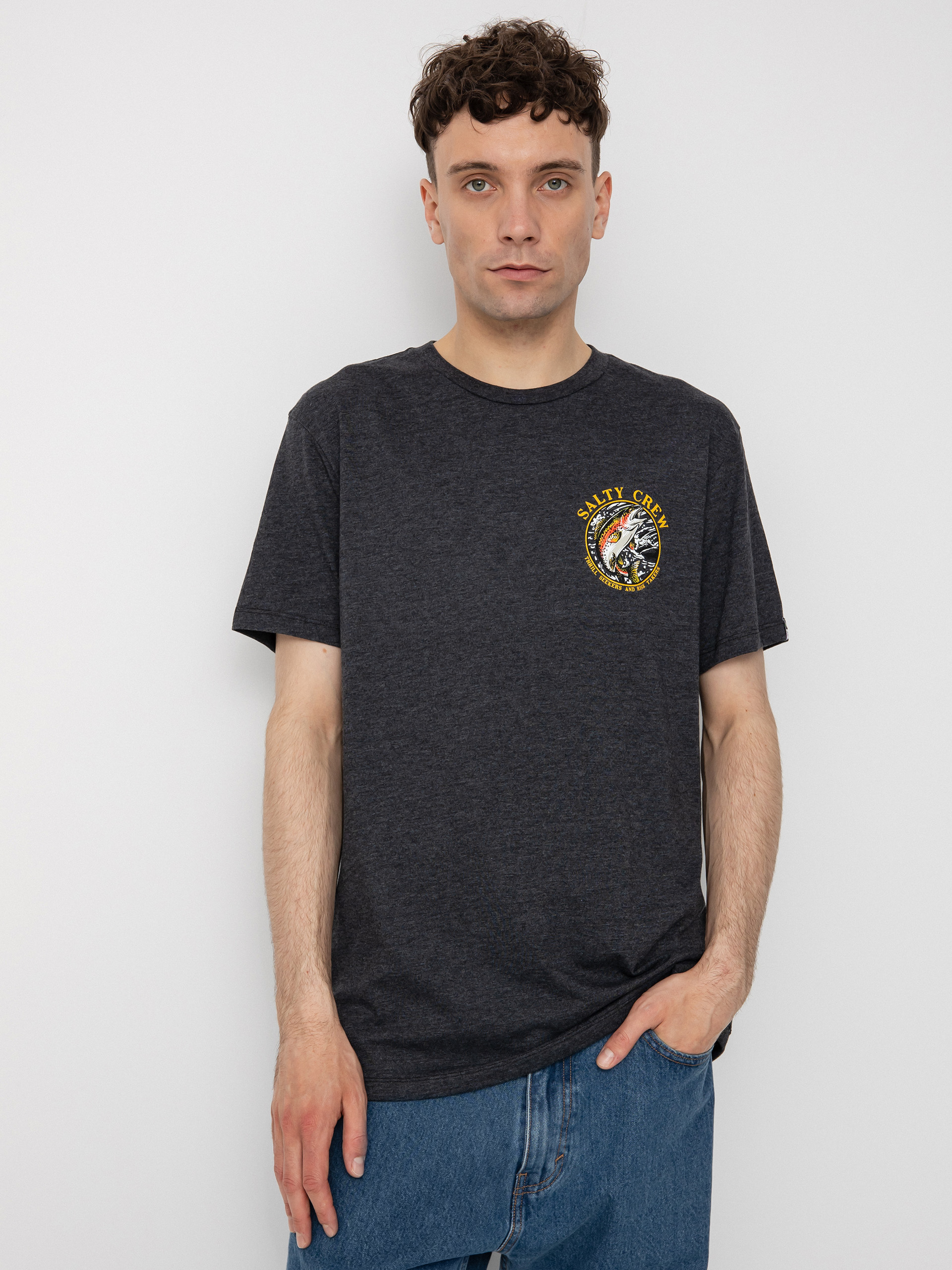 T-shirt Salty Crew Rainbow (charcoal heather)