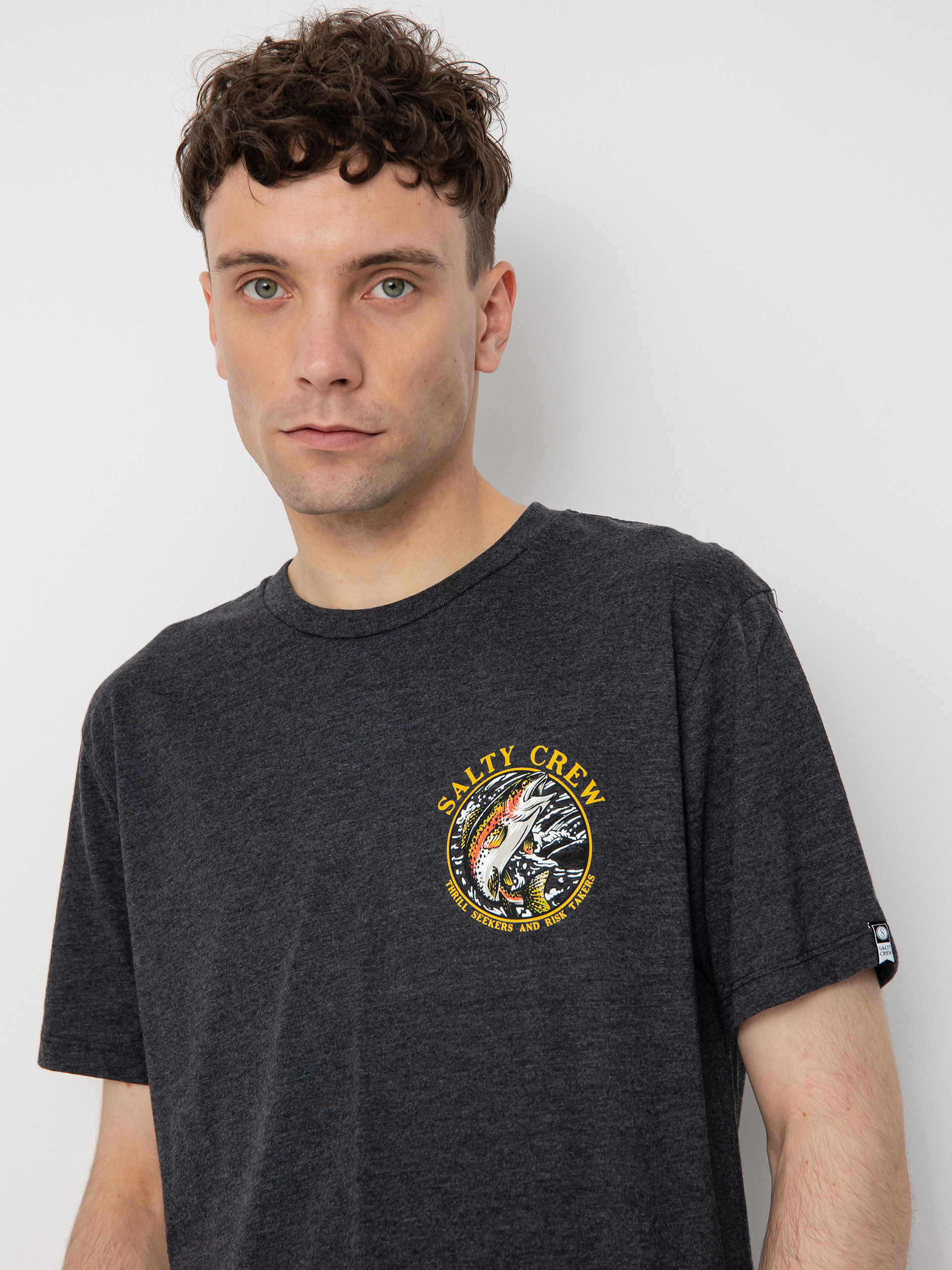 T-shirt Salty Crew Rainbow (charcoal heather)