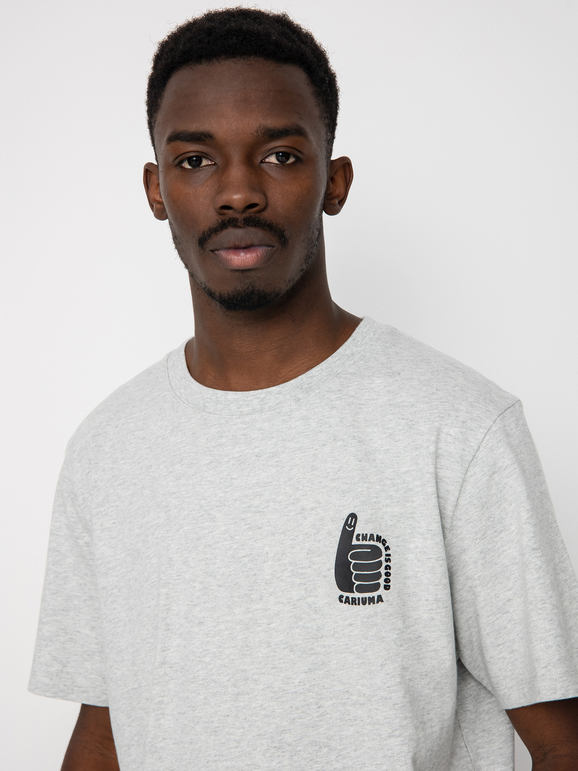 T-shirt Cariuma Change Is Good (melange grey)