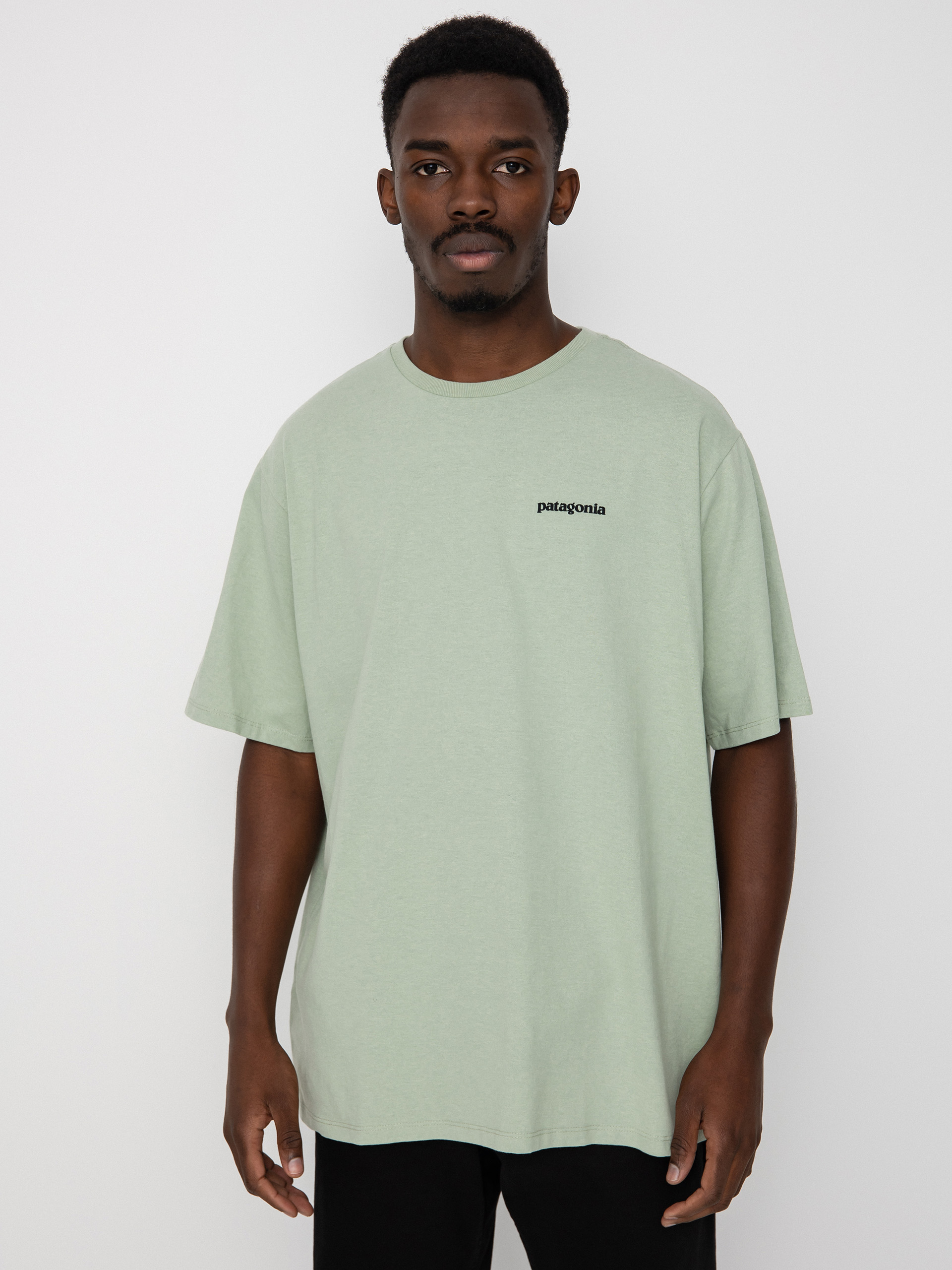 T-shirt Patagonia P 6 Logo Responsibili (salvia green)