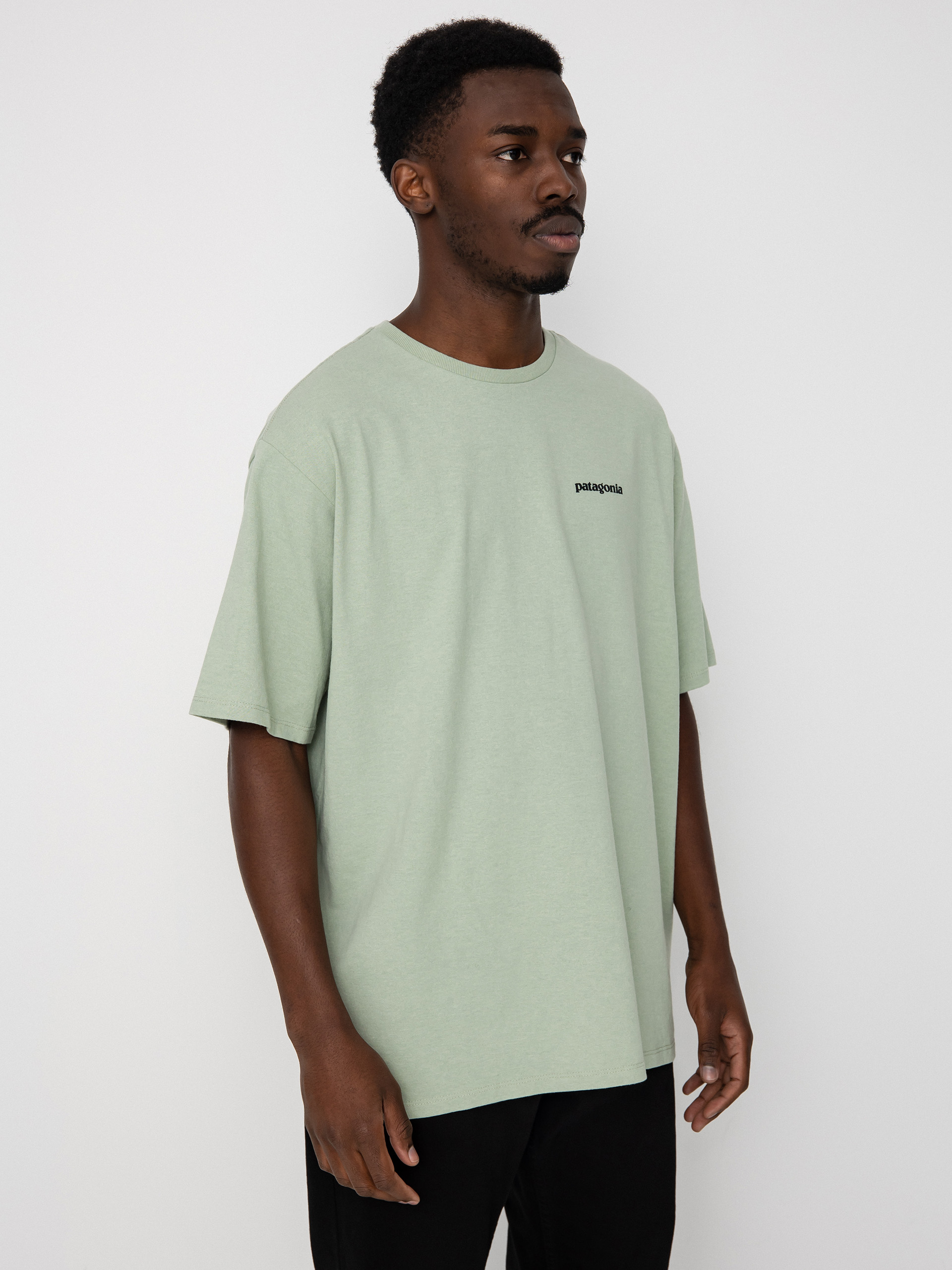 T-shirt Patagonia P 6 Logo Responsibili (salvia green)