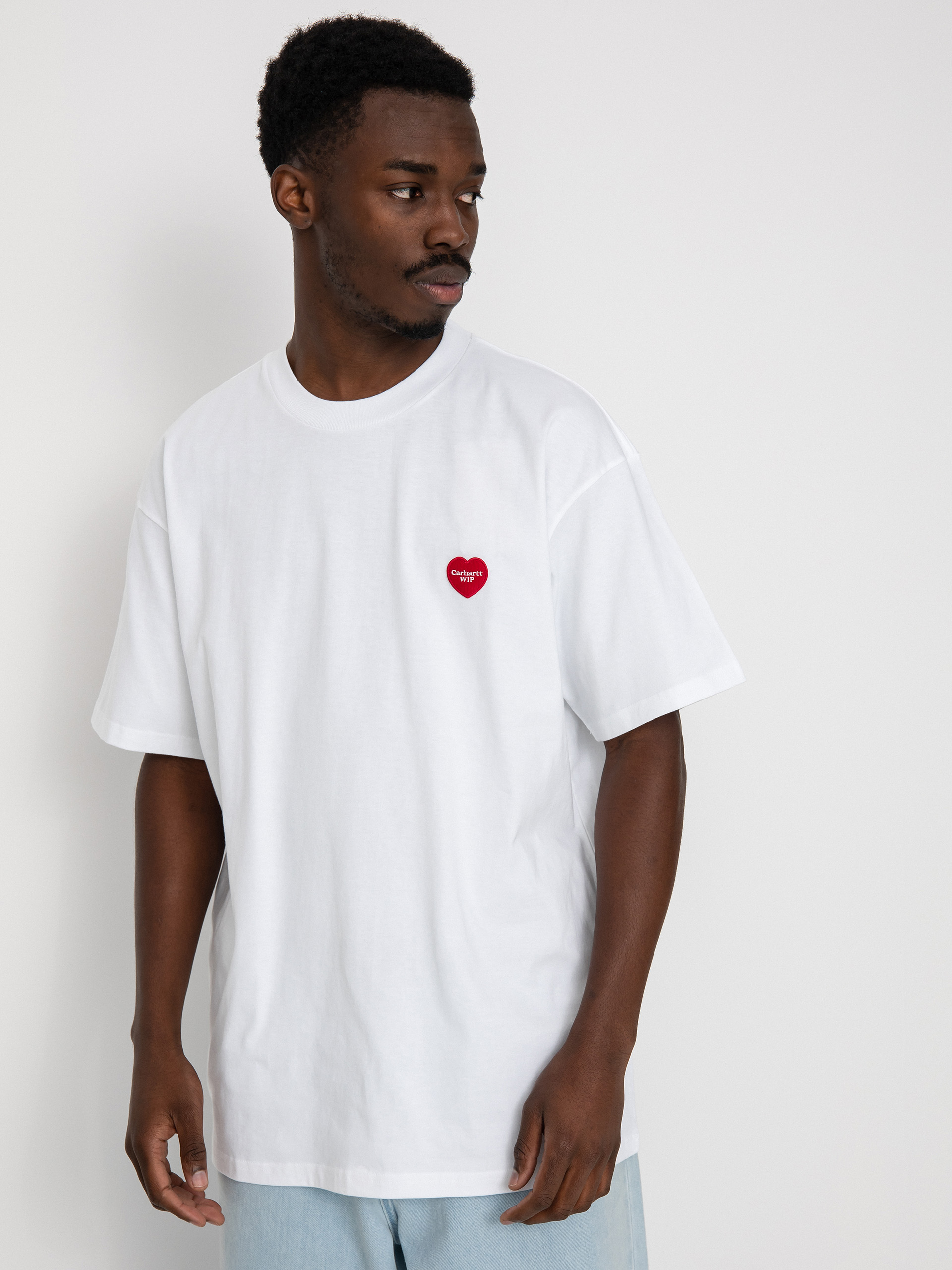 T-shirt Carhartt WIP Double Heart (white)