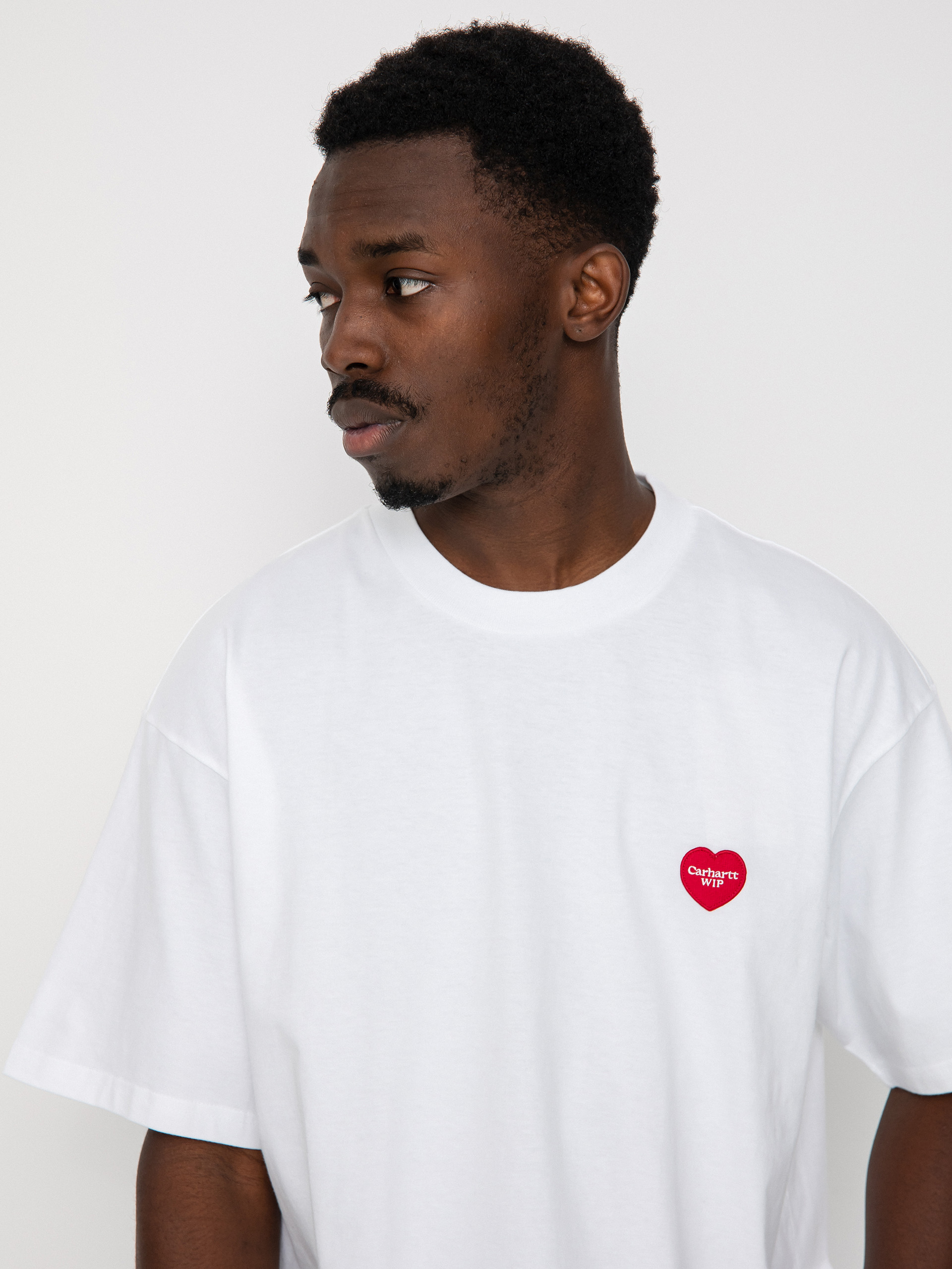 T-shirt Carhartt WIP Double Heart (white)