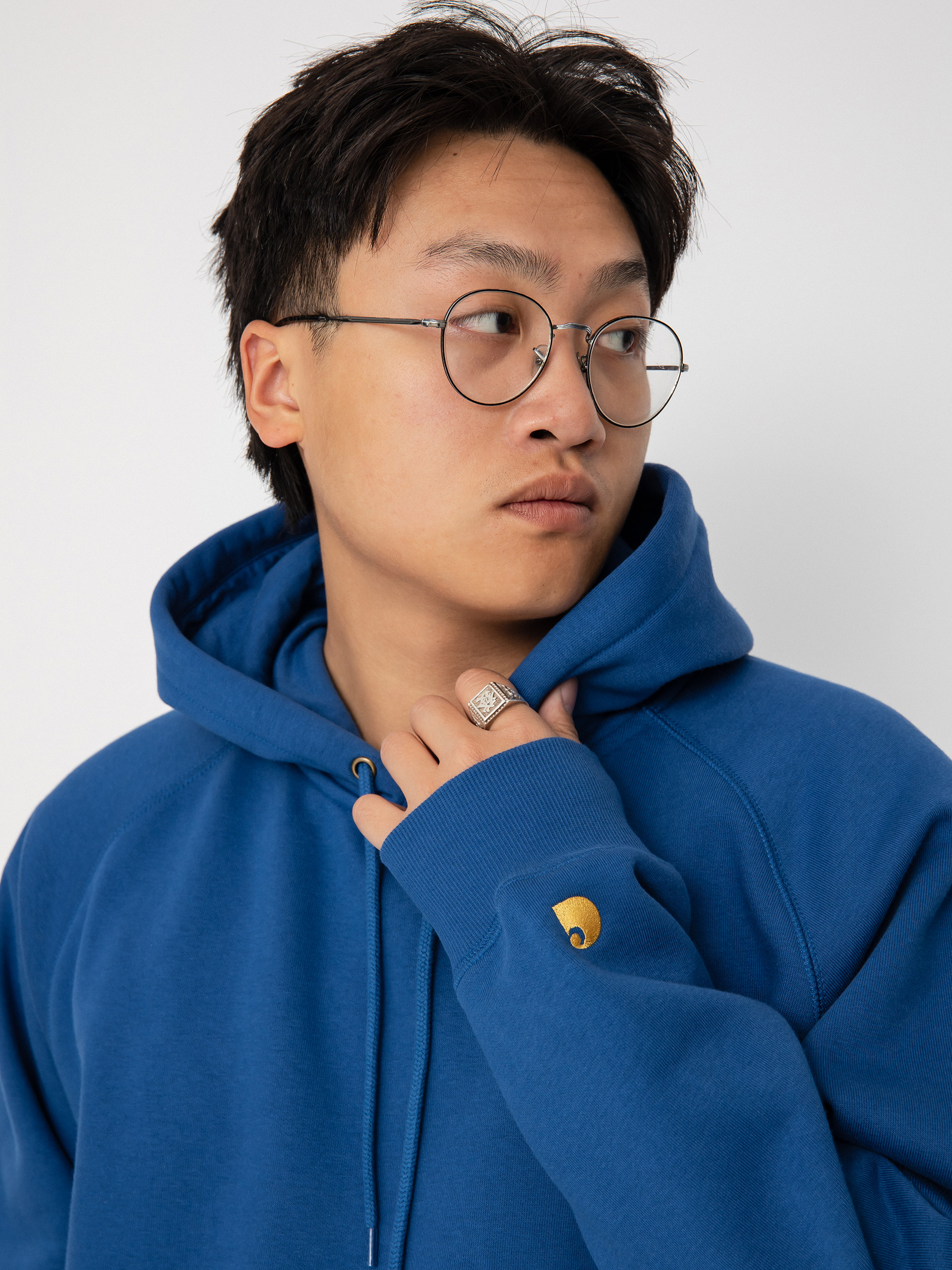 Bluza z kapturem Carhartt WIP Chase HD (liberty/gold)