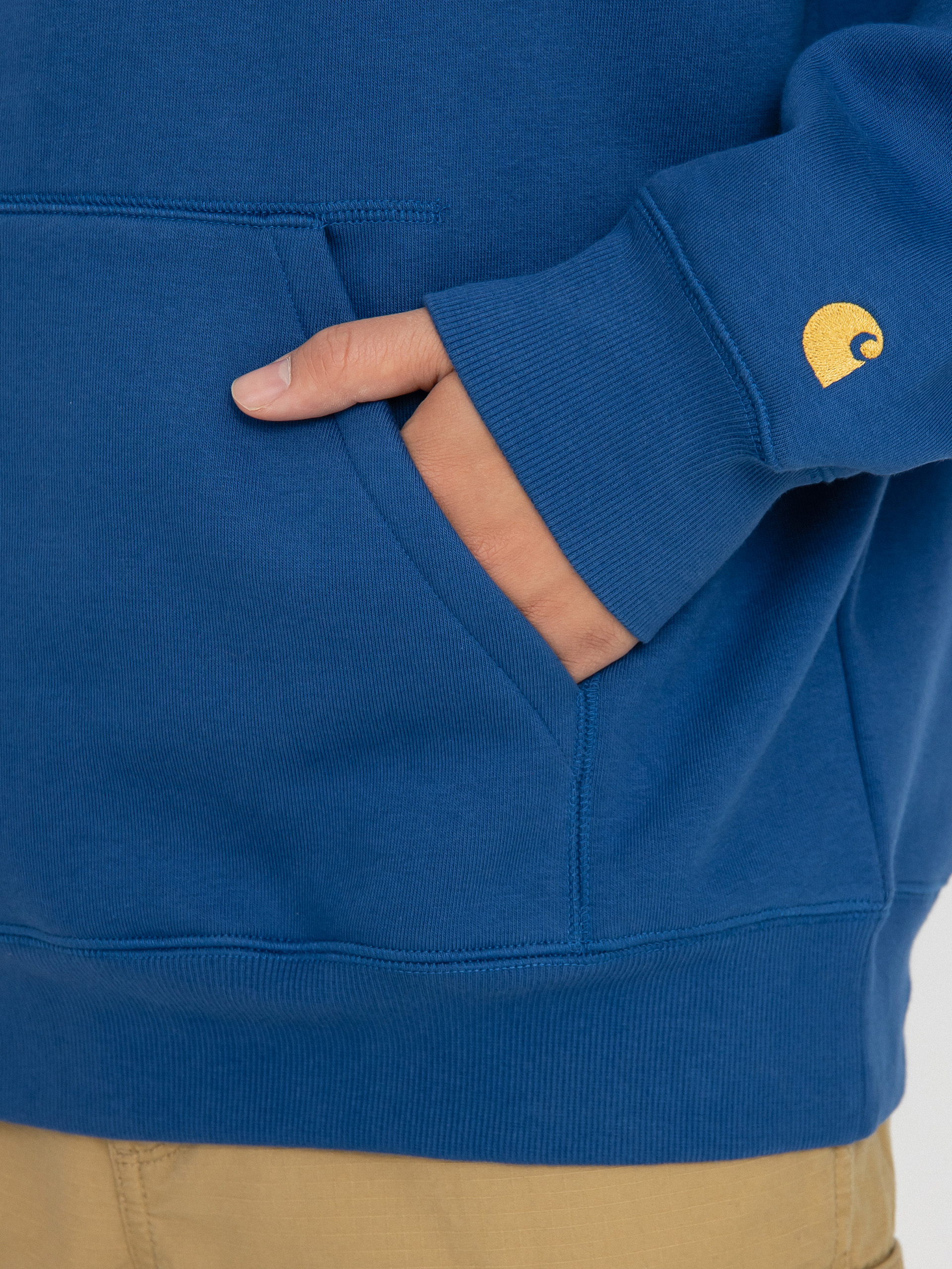 Bluza z kapturem Carhartt WIP Chase HD (liberty/gold)