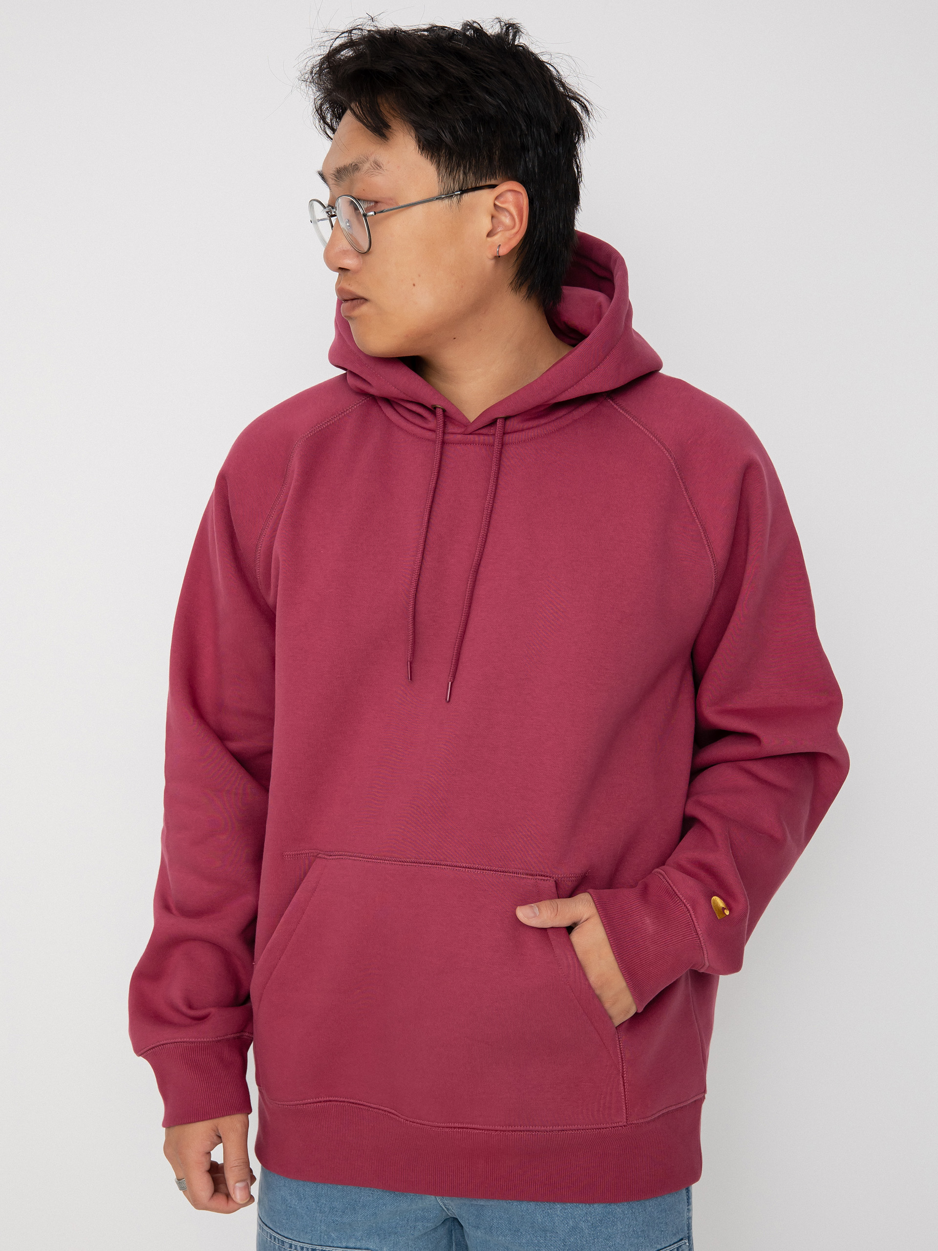 Bluza z kapturem Carhartt WIP Chase HD (punch/gold)