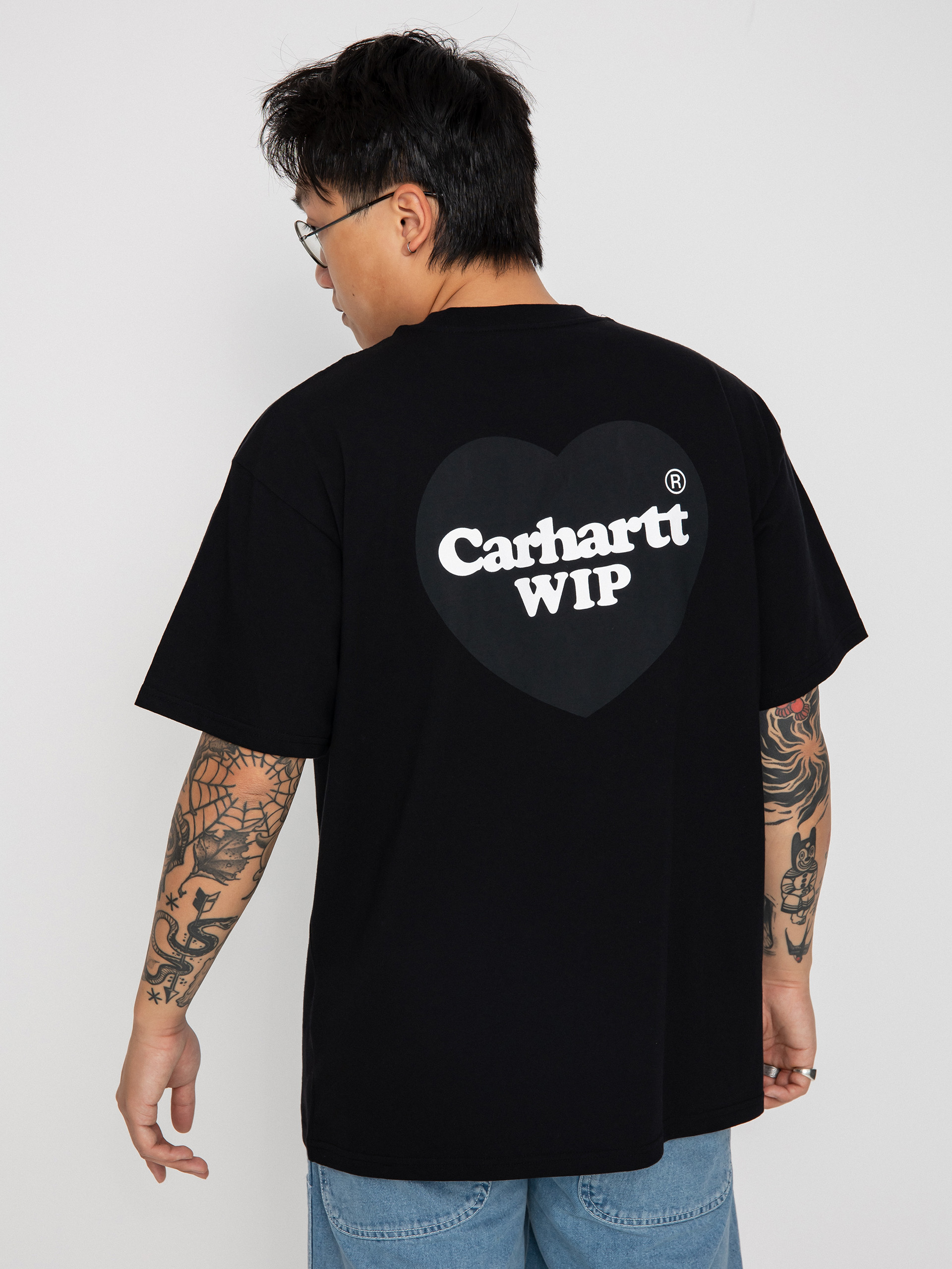 T-shirt Carhartt WIP Double Heart (black)