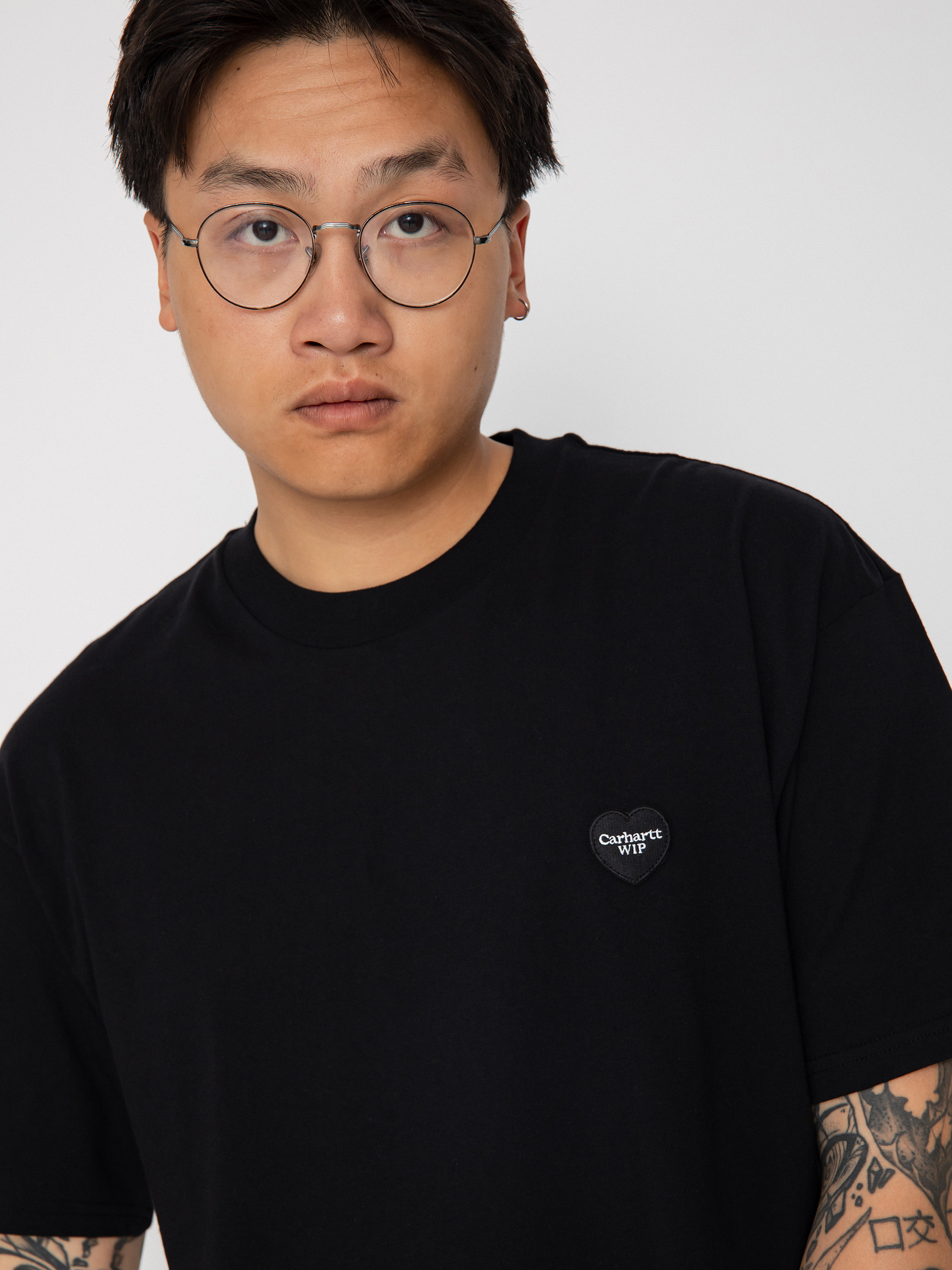 T-shirt Carhartt WIP Double Heart (black)