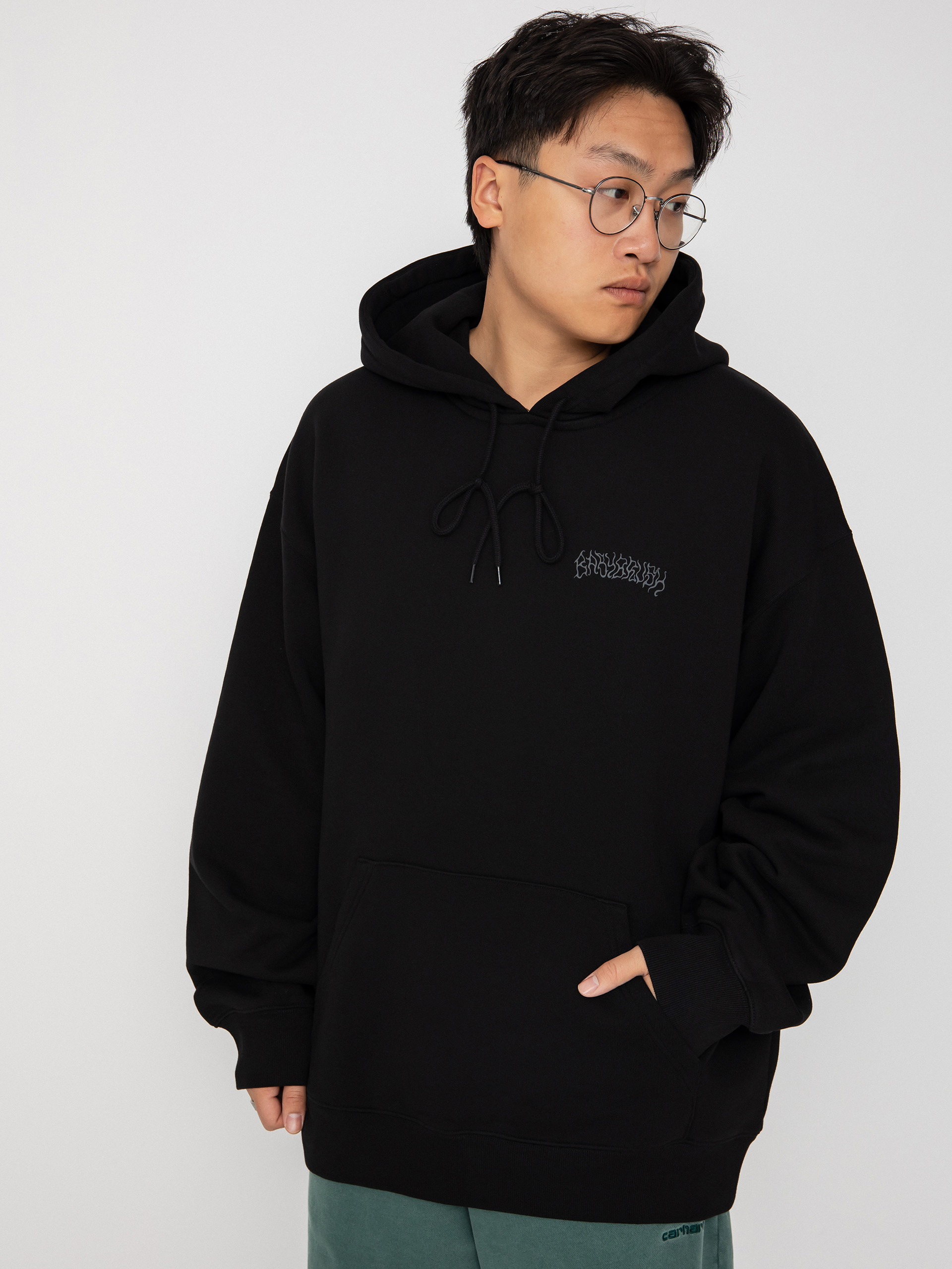 Bluza z kapturem Carhartt WIP Babybrush Duck HD (black)